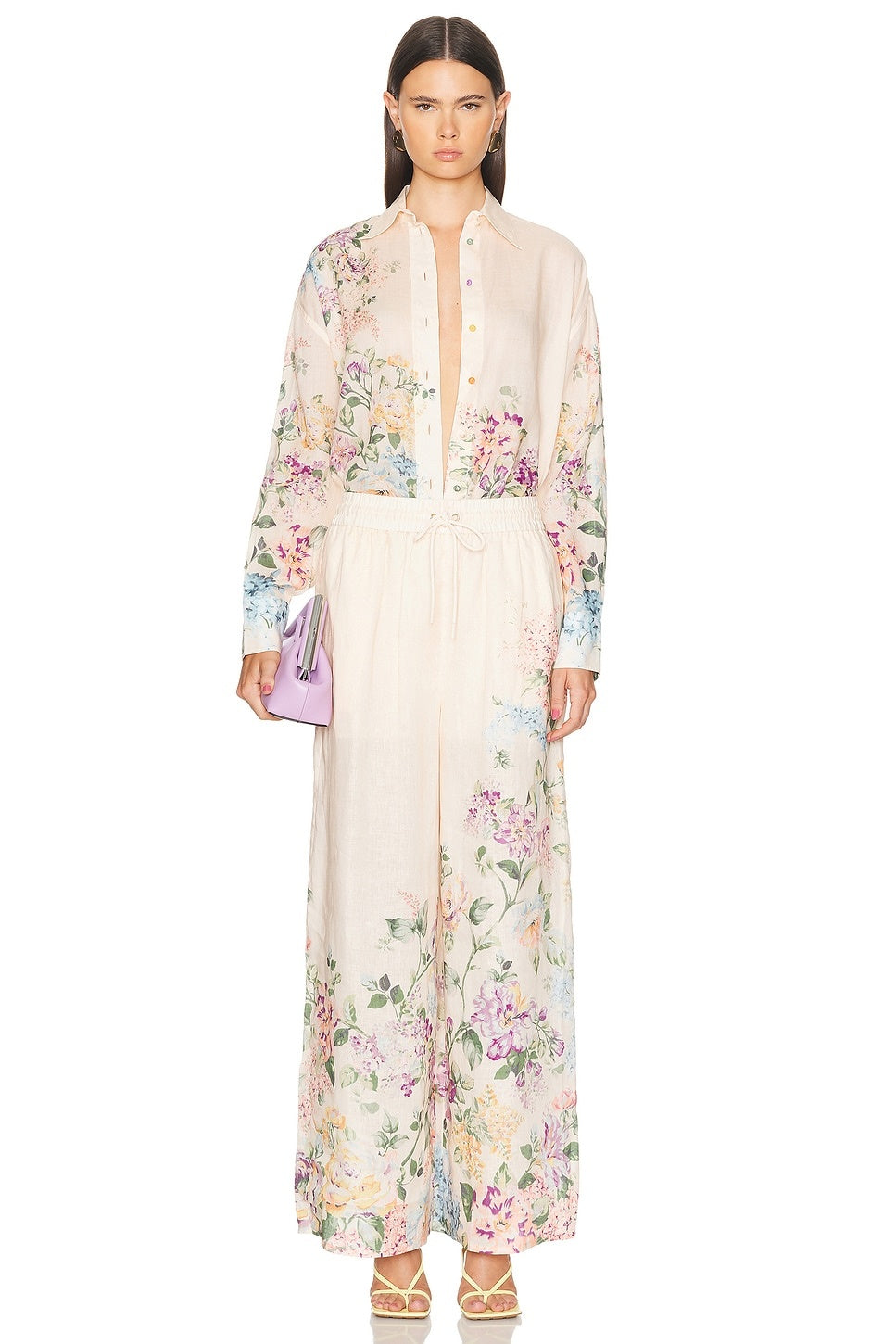 Zimmermann Halliday floral-print palazzo suits