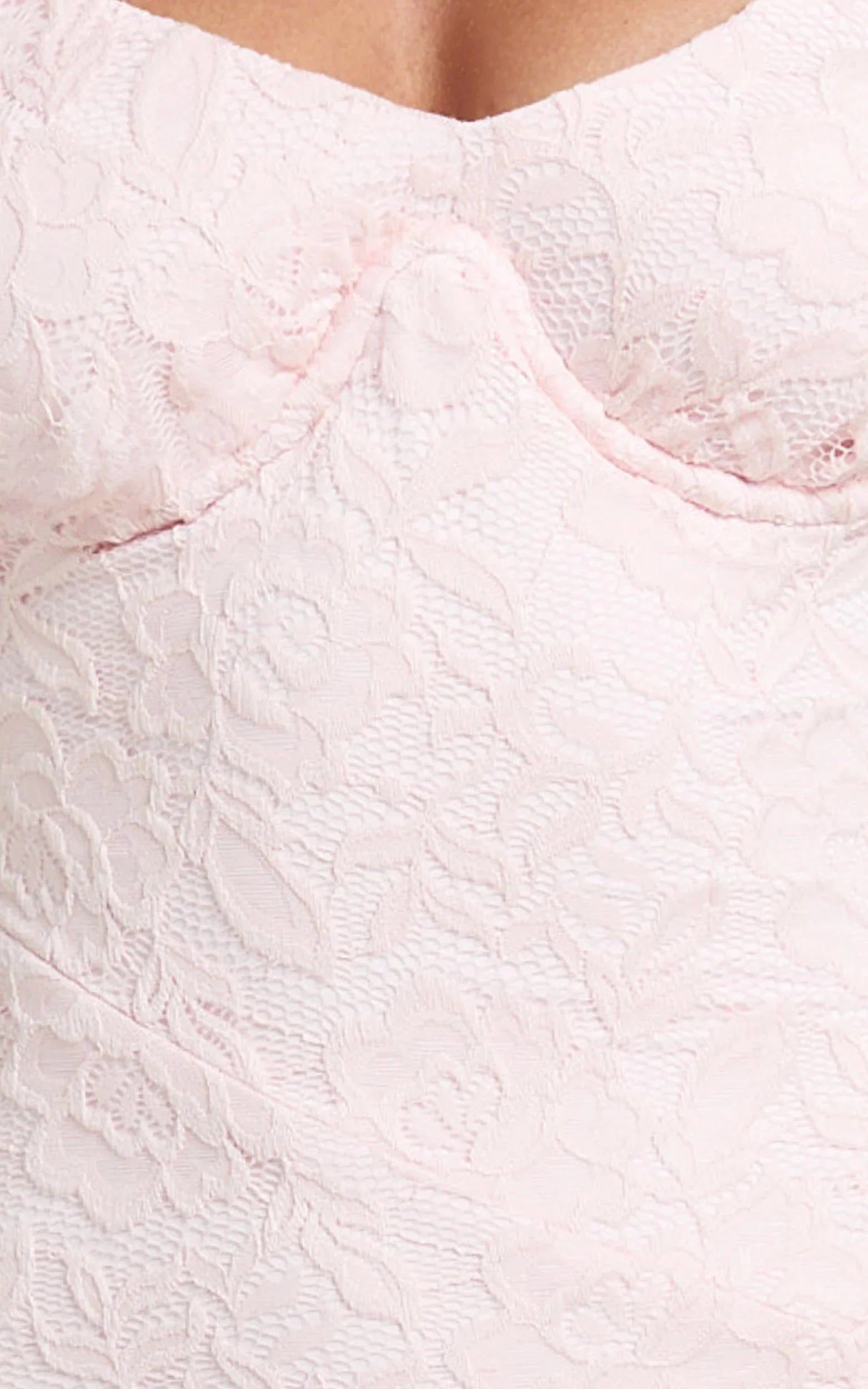 Judai Mini Dress Lace Off Shoulder A Line Dress in Pink