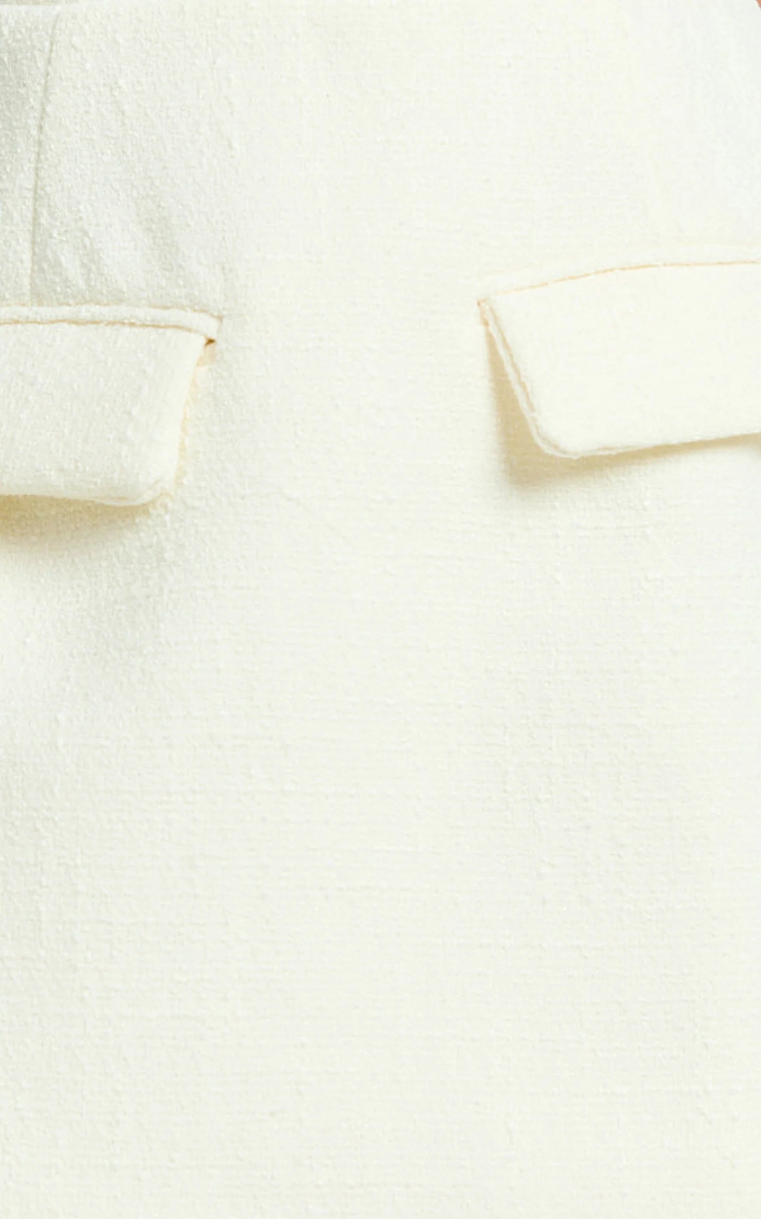 Alodia Mini Dress Boucle Strapless Tulip Skirt Dress in Cream