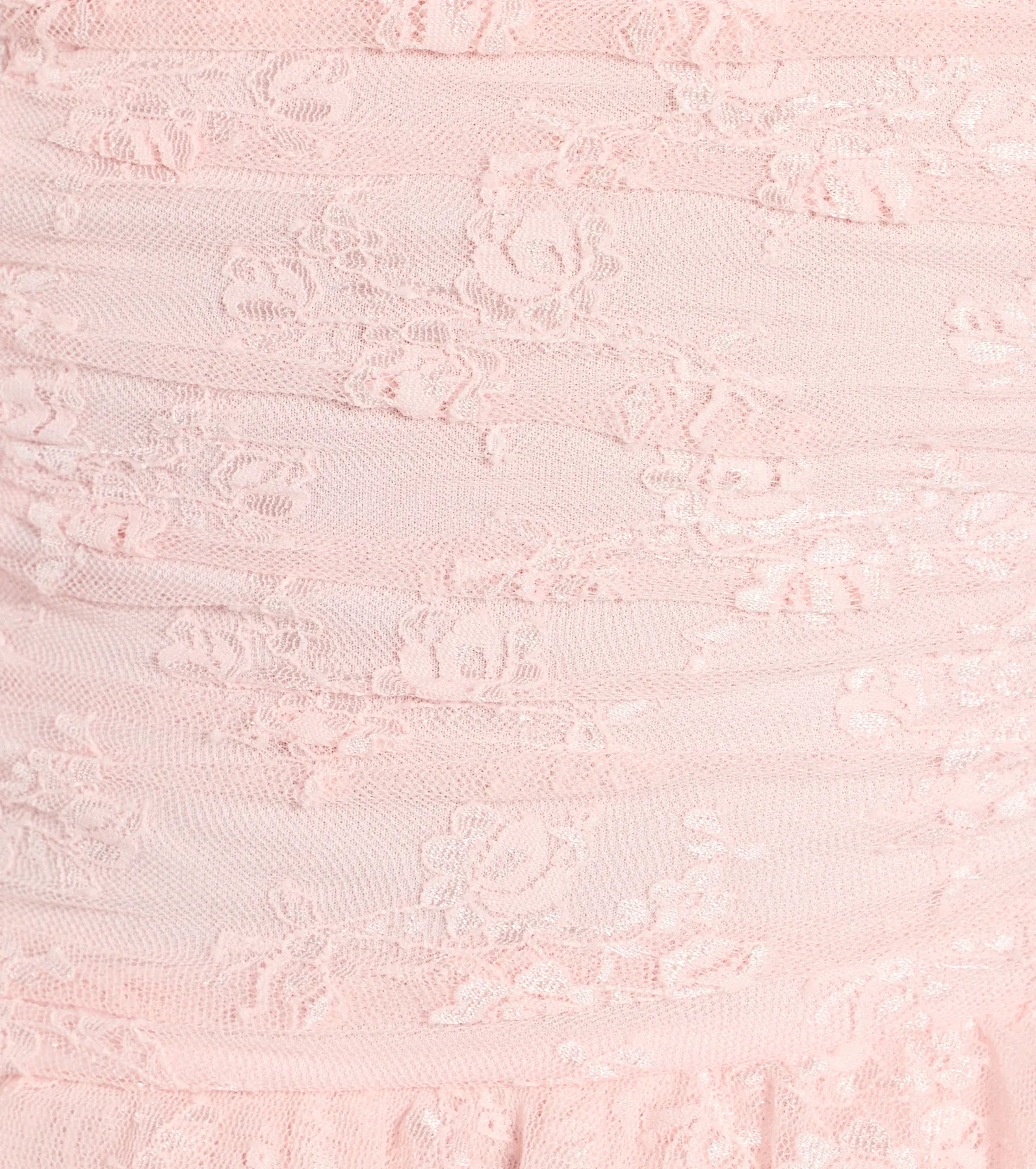 Lovely Nights Strapless Lace Ruffle Skater Dress