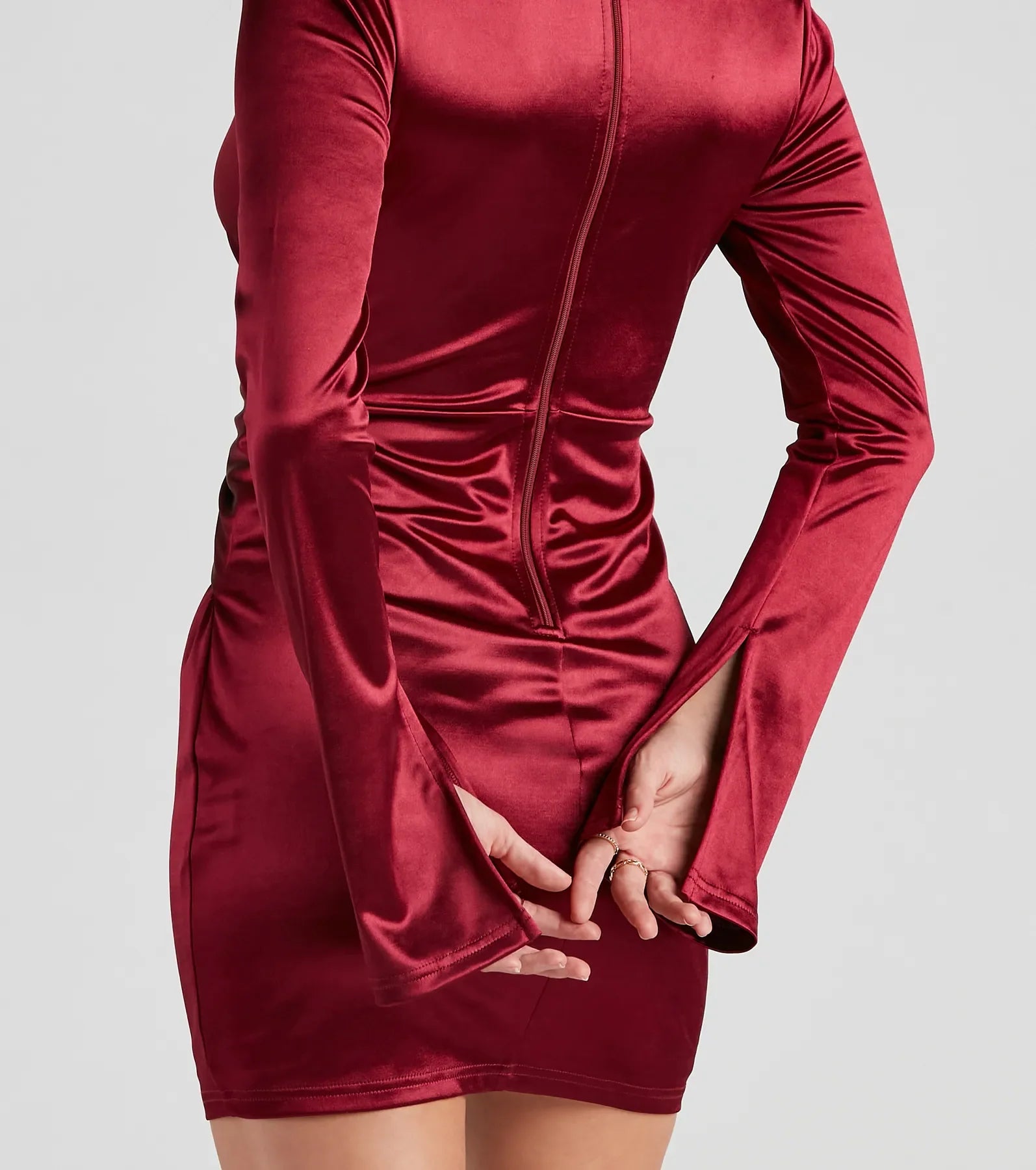 Glam Celebration Satin Bodycon