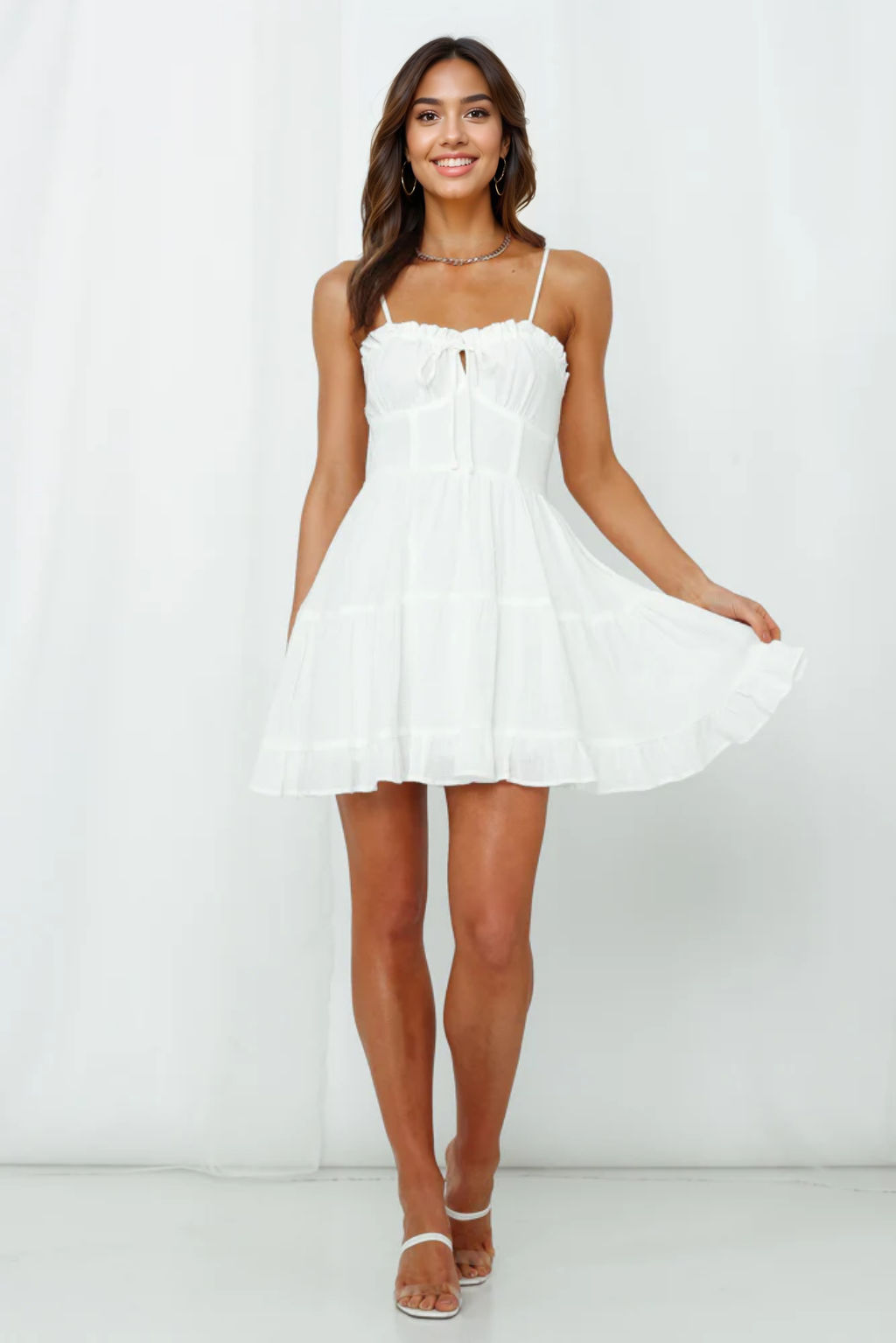 No Pity Party Dress White