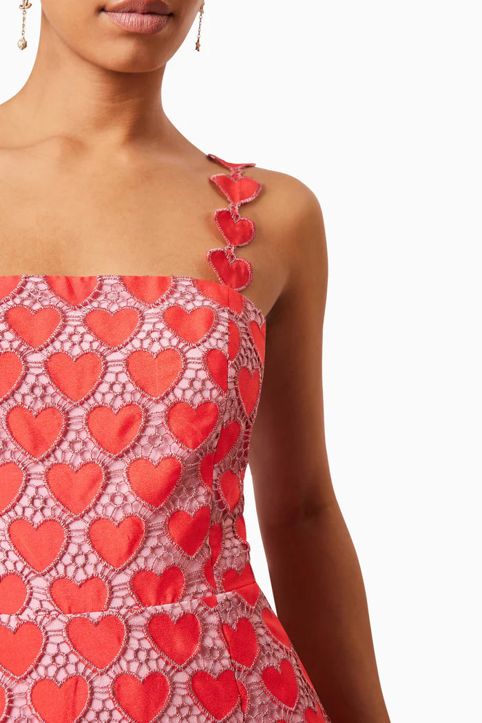 Heartthrob Mini Dress In Red