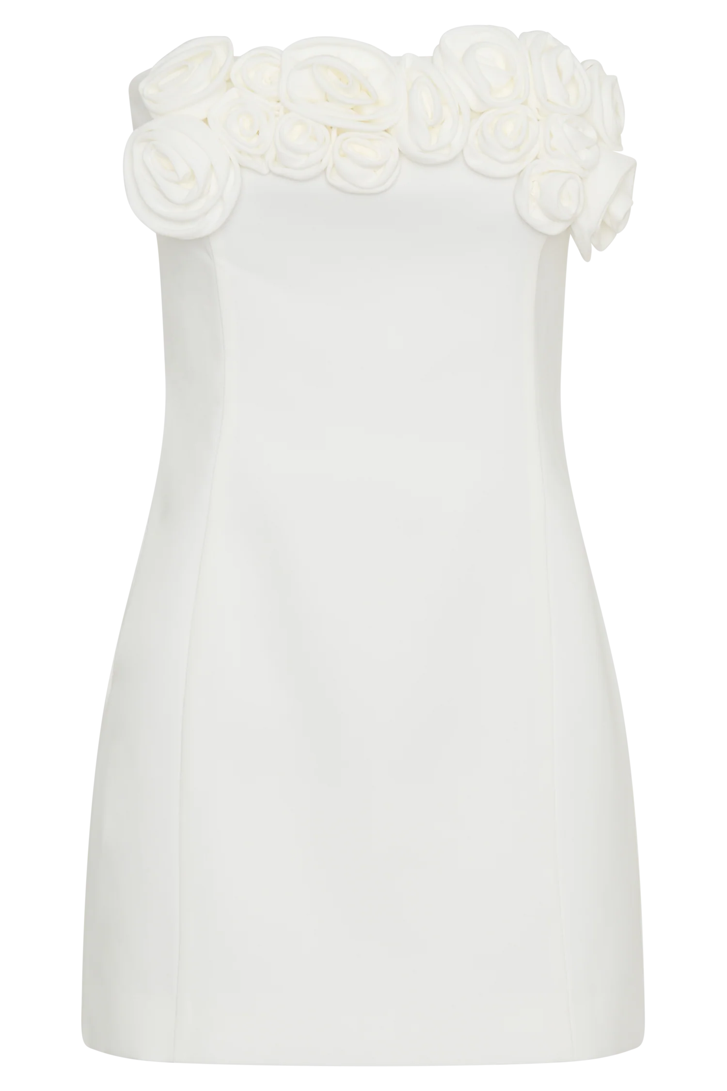 Brooks Rose Mini Dress - White