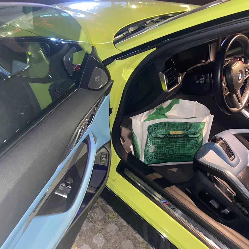 Grocery Bags Creative Parody Platinum Bag Print Woven Bag Full Take Down Birkin Fitness Casual Bag