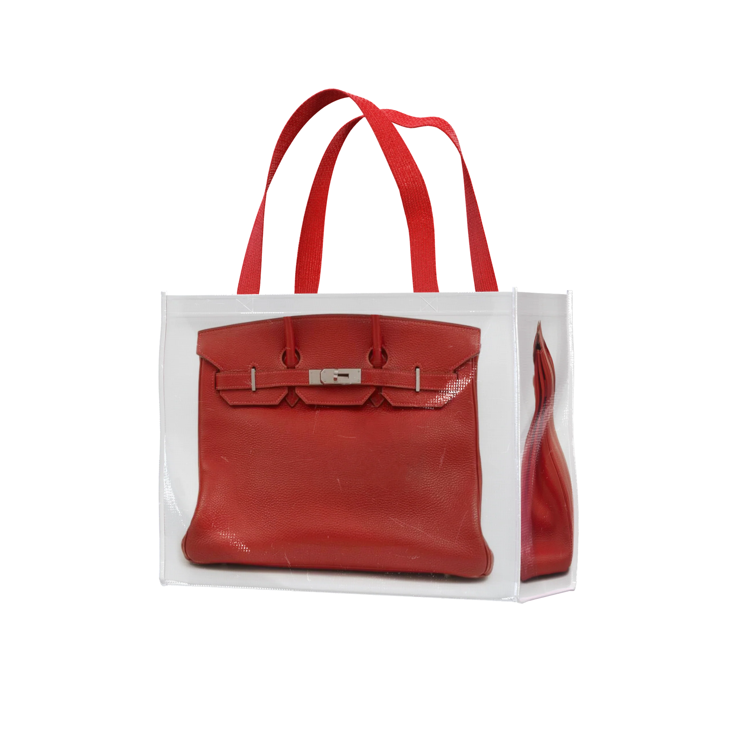 Grocery Bags Creative Parody Platinum Bag Print Woven Bag Fire Over The Net Birkin Fitness Casual Bag