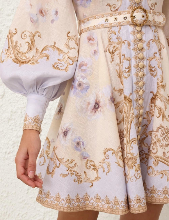 Hypnotic Buttoned Mini Dress