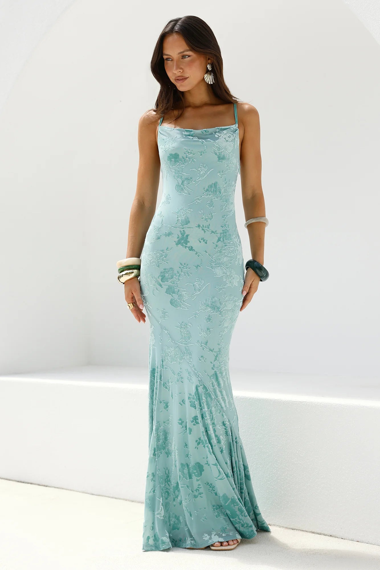 Fortune Flow Maxi Dress Sage