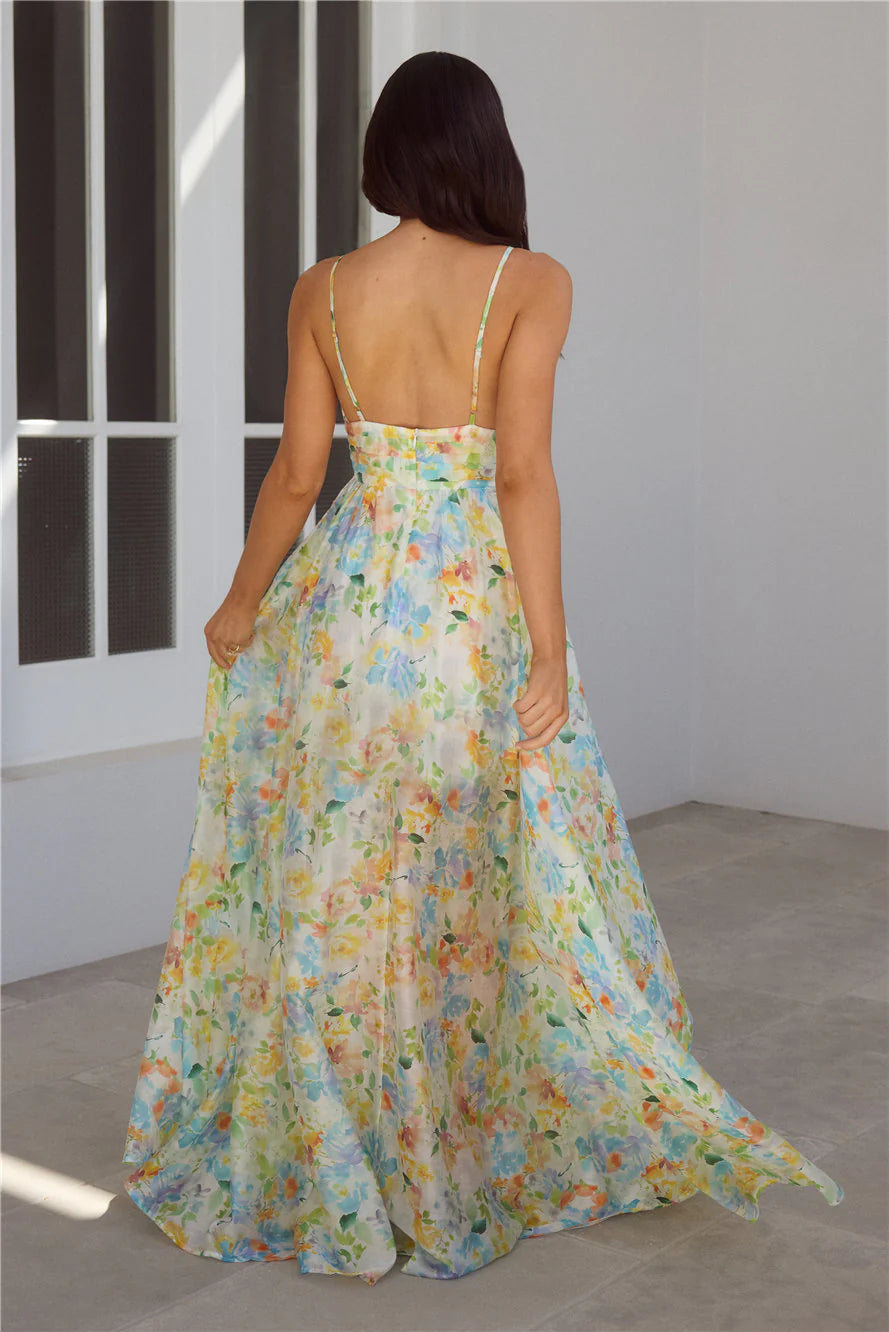 Buttercup Fields Maxi Dress Print