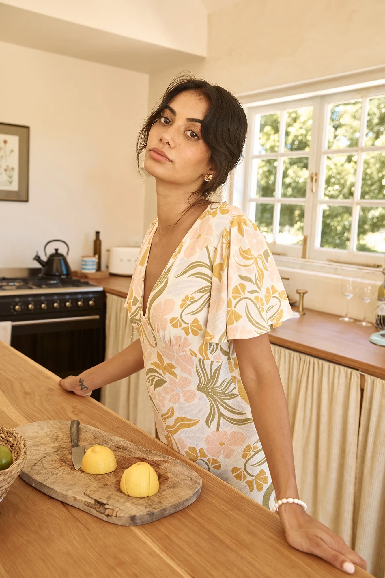 Lights On Midi Dress Multi