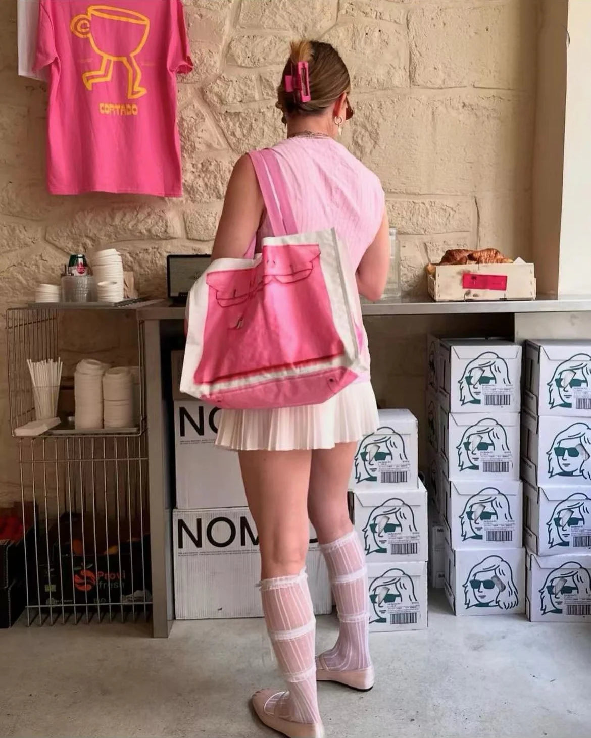 Grocery Bags Creative Parody Platinum Bag Print Woven Bag Fire Over The Net Birkin Fitness Casual Bag