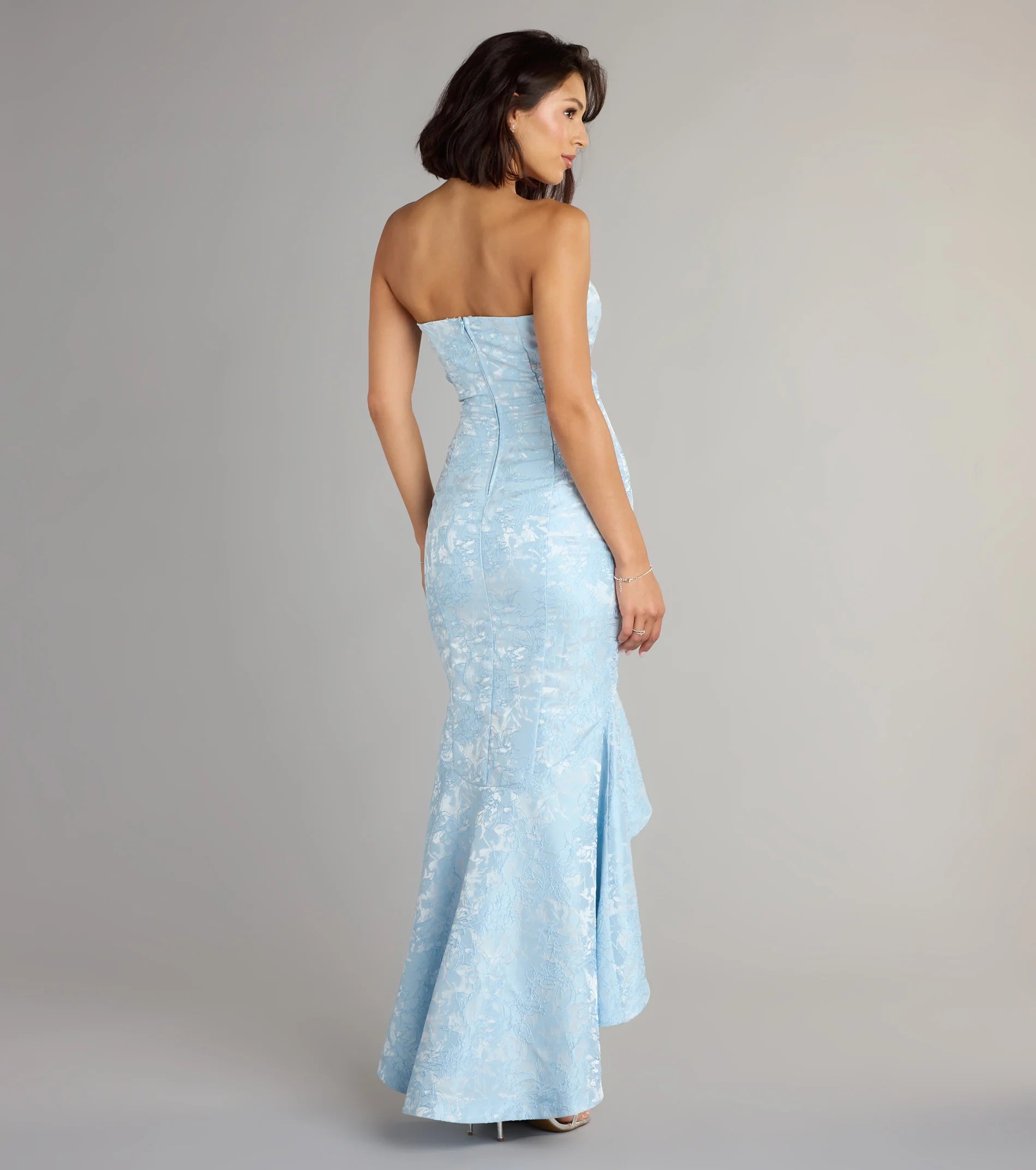 Luna Floral High Low Mermaid Formal Dress