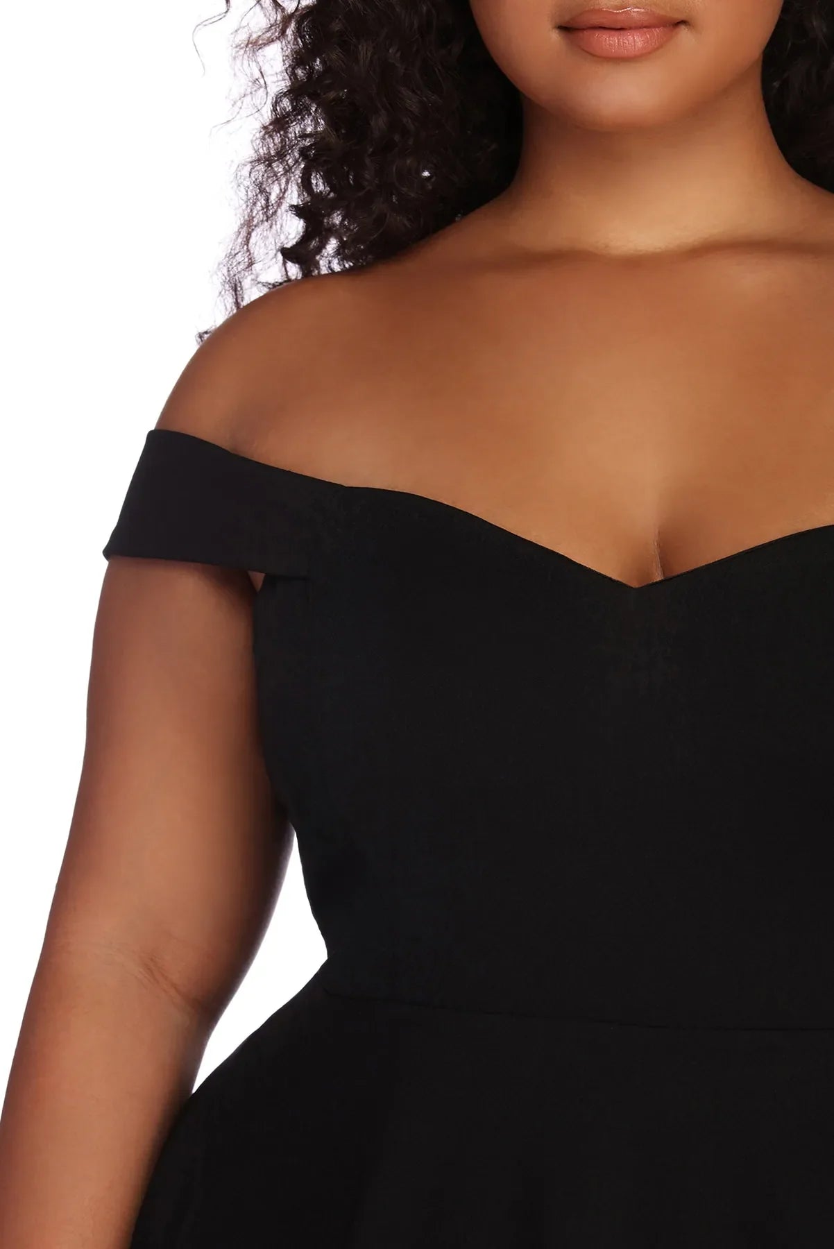 Plus Charming Sweetheart Skater Dress