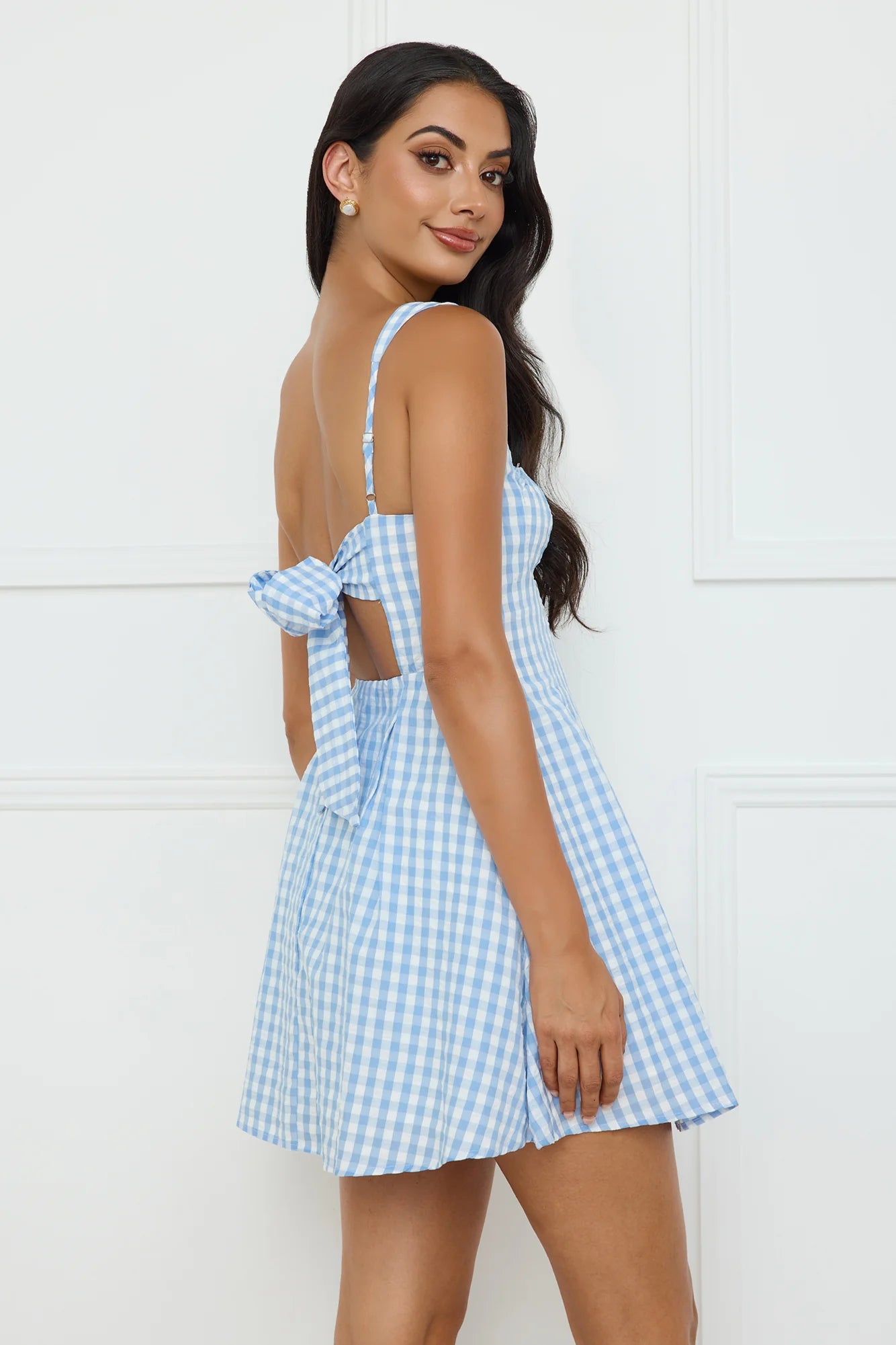 Grape Escape Mini Dress Blue