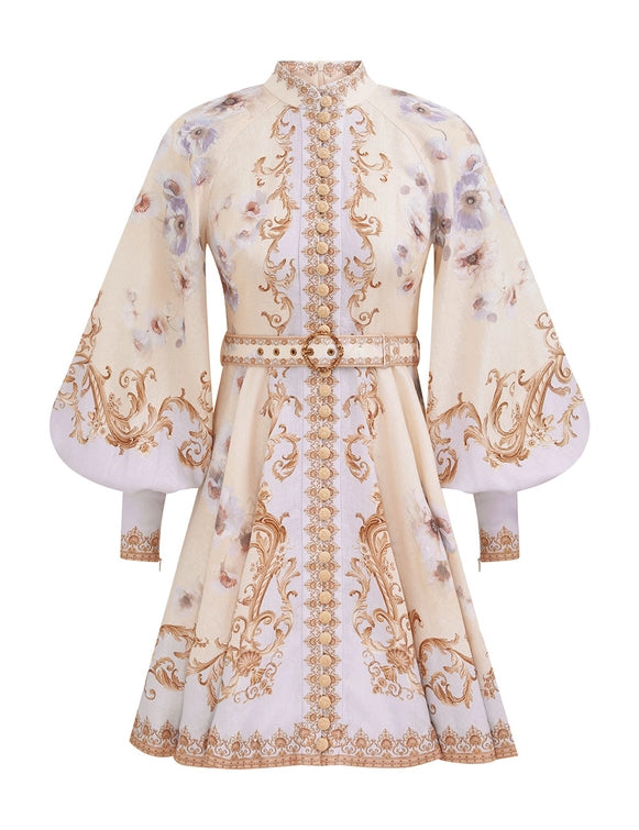 Hypnotic Buttoned Mini Dress