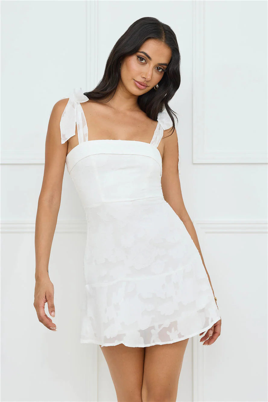 Island Reverie Mini Dress White