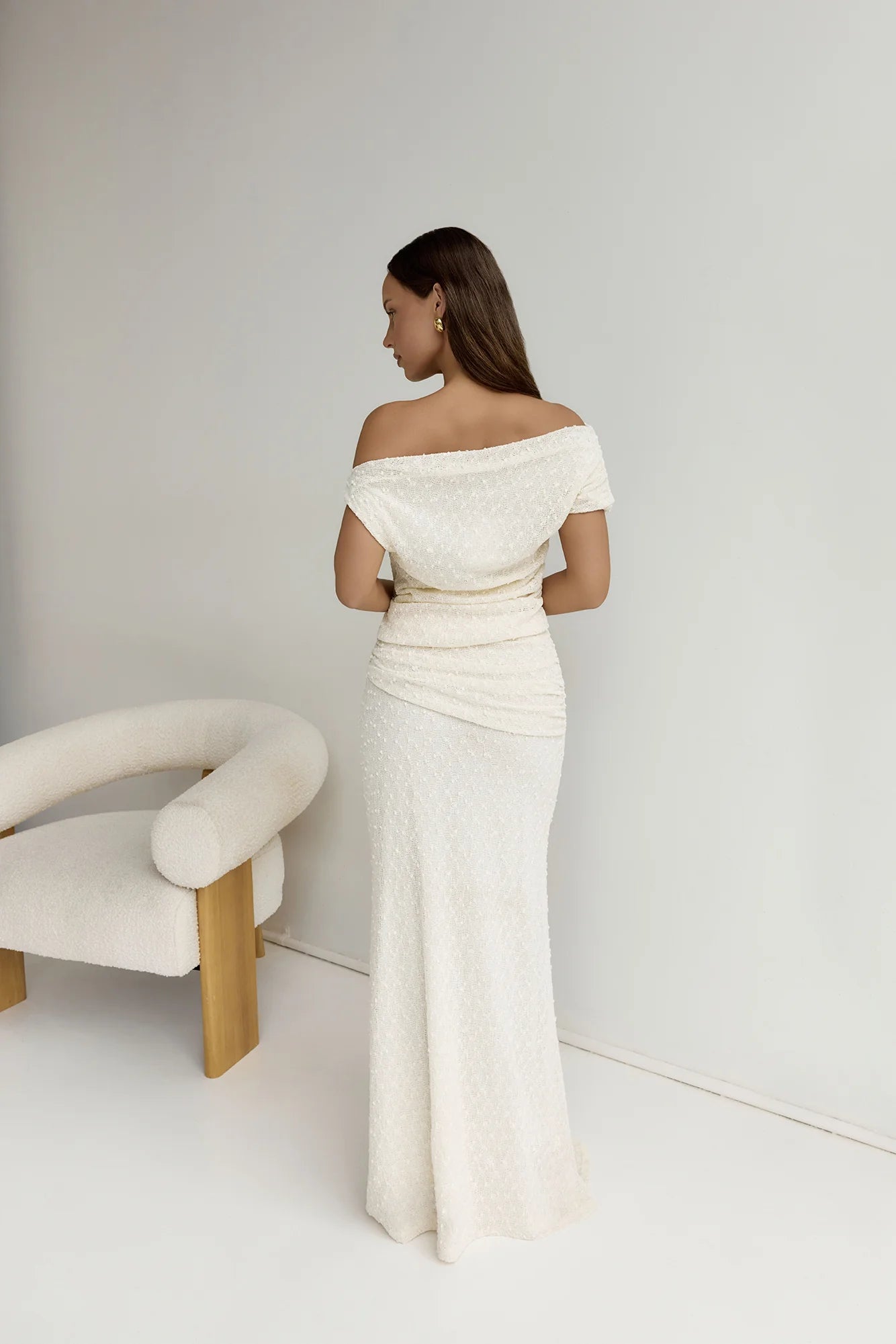 Palm Trees Set Cream