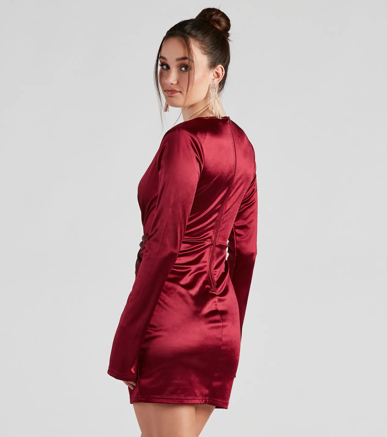 Glam Celebration Satin Bodycon