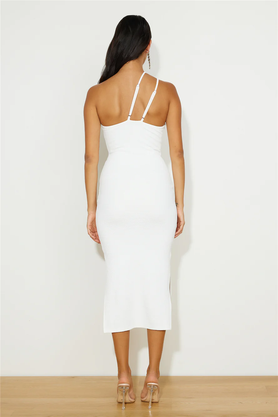 Under The Rainbow Midi Dress White