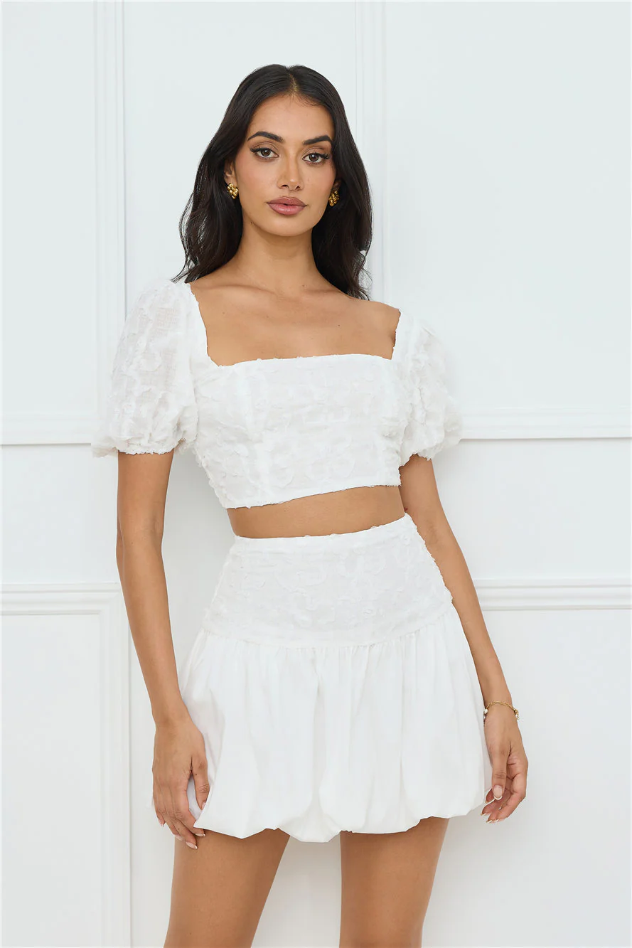 Tangerine Tease Set White