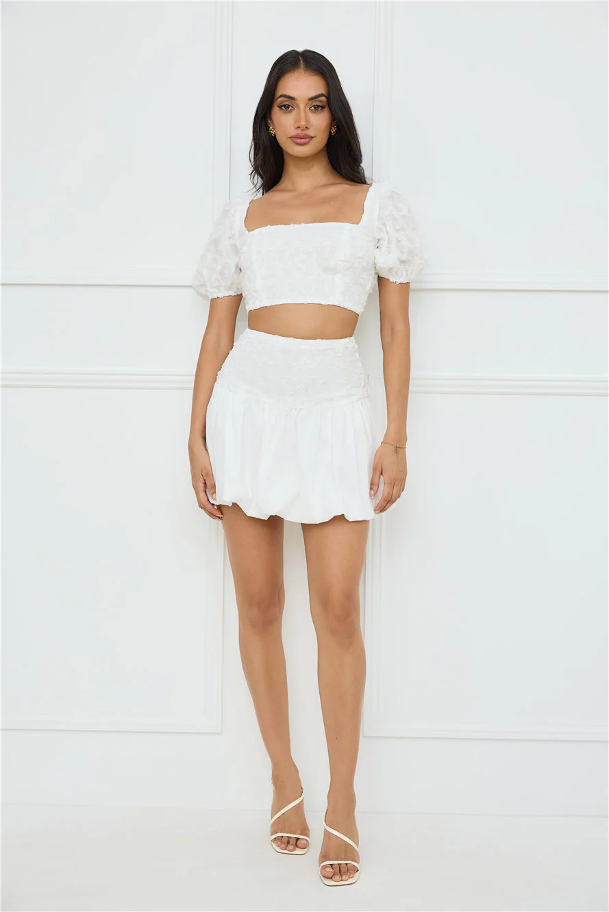 Tangerine Tease Set White