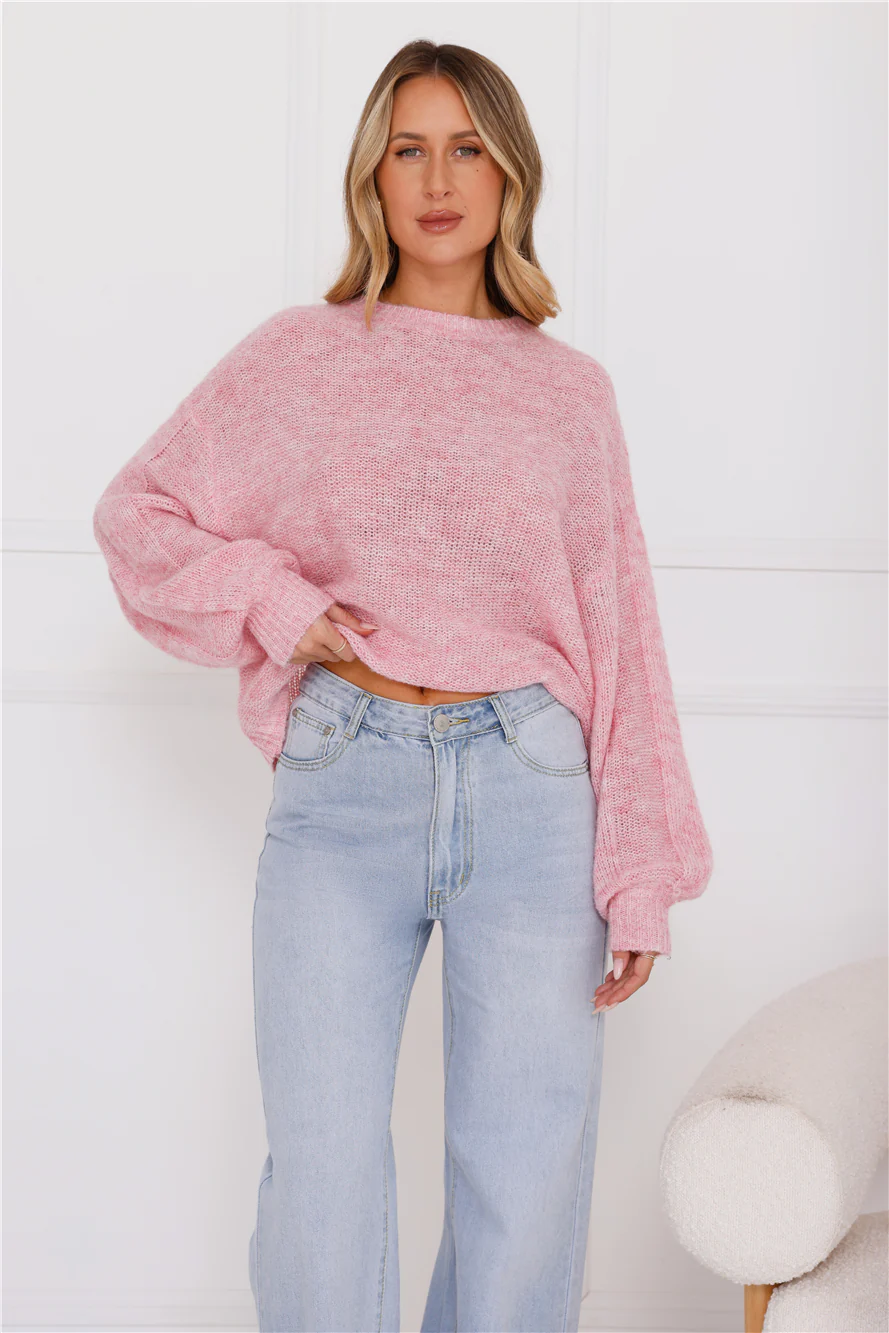 Sweater Weather Knit Pink
