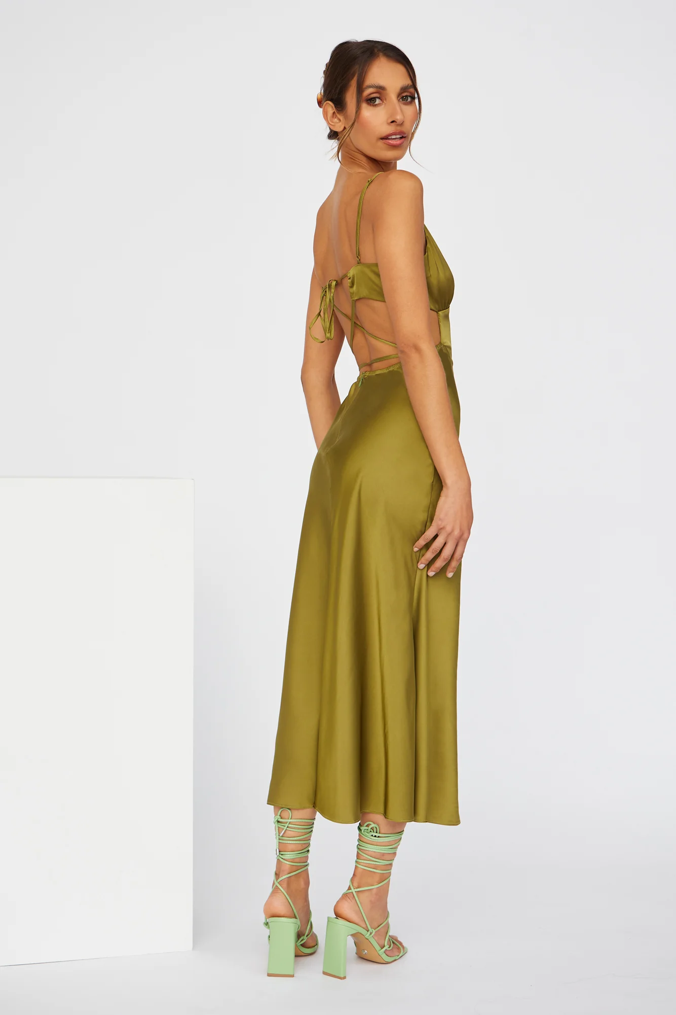 Sunrise Street Midi Dress Green