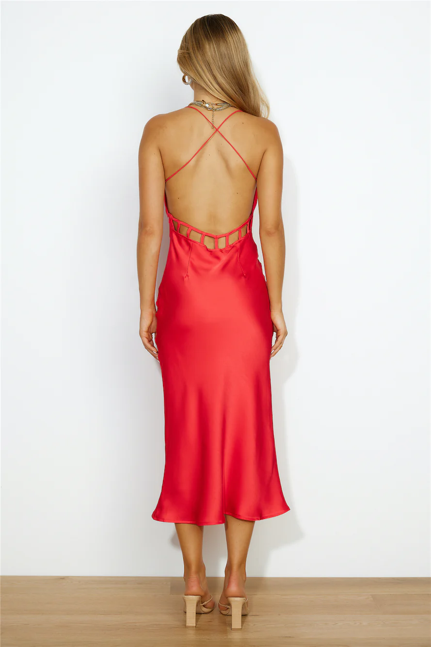 Universal Energy Maxi Dress Red
