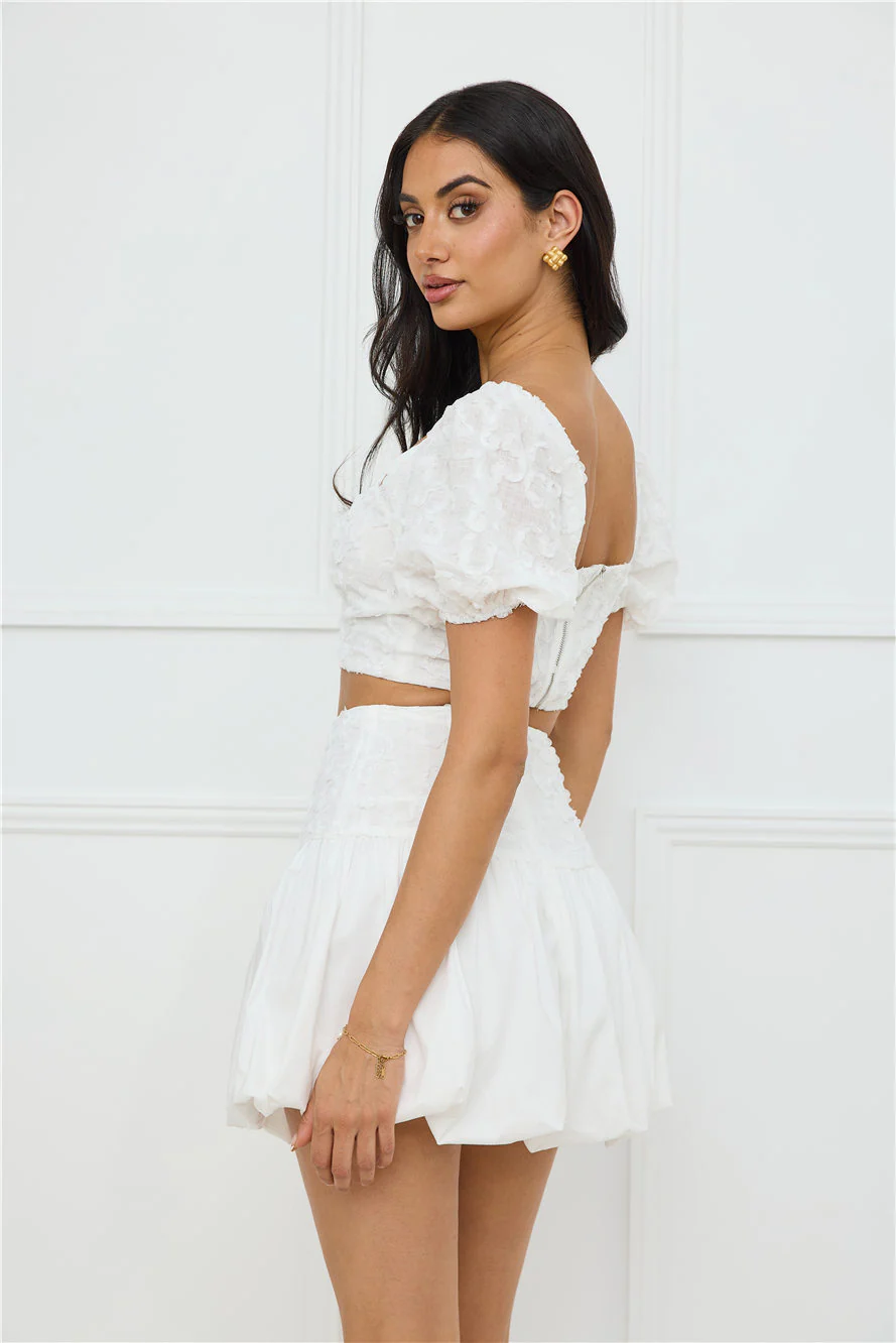 Tangerine Tease Set White