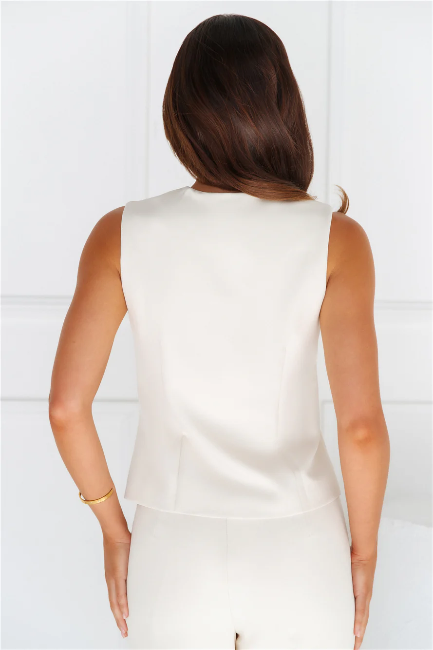 Tailored 'Fit Vest Beige