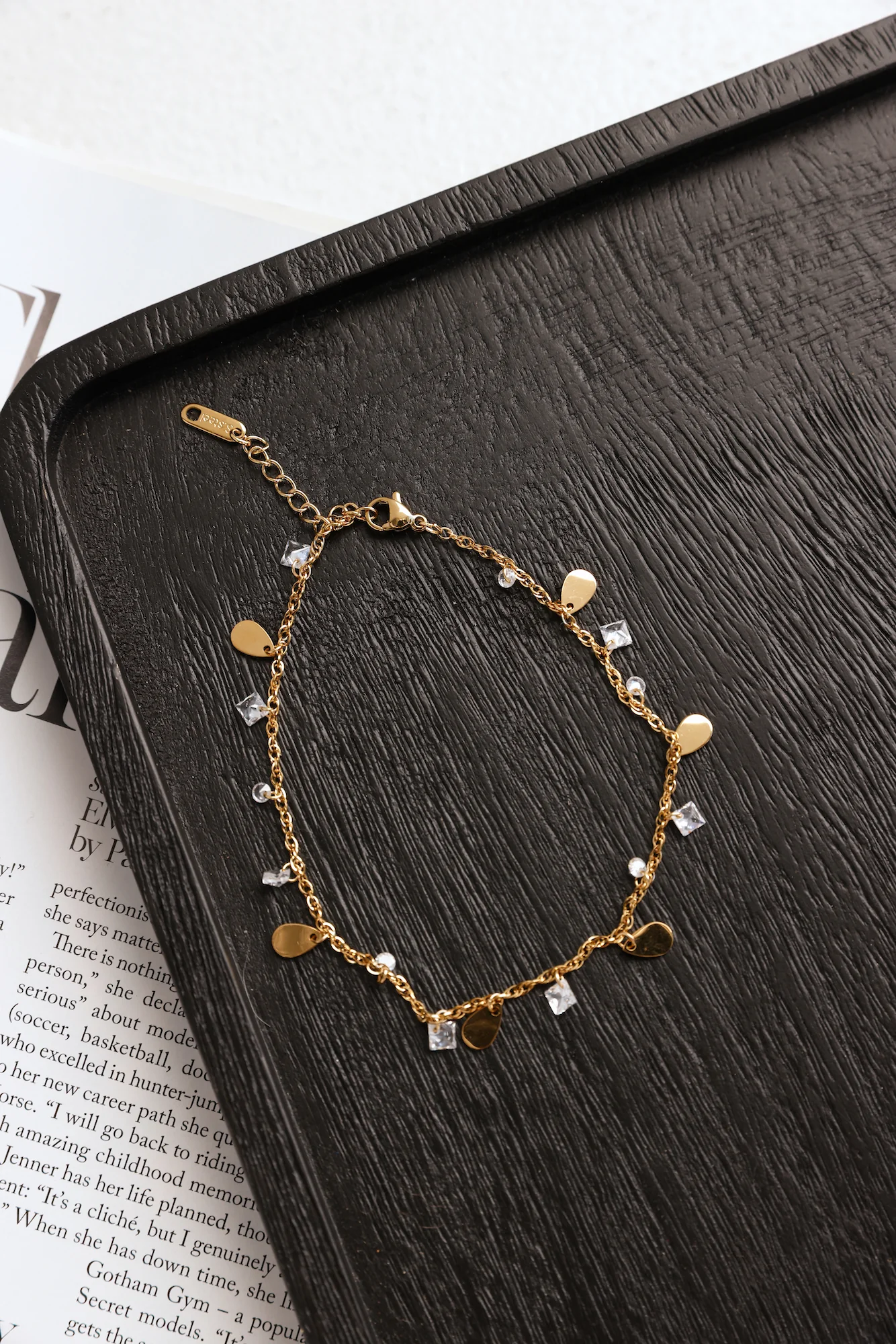 She's Polished Anklet Gold