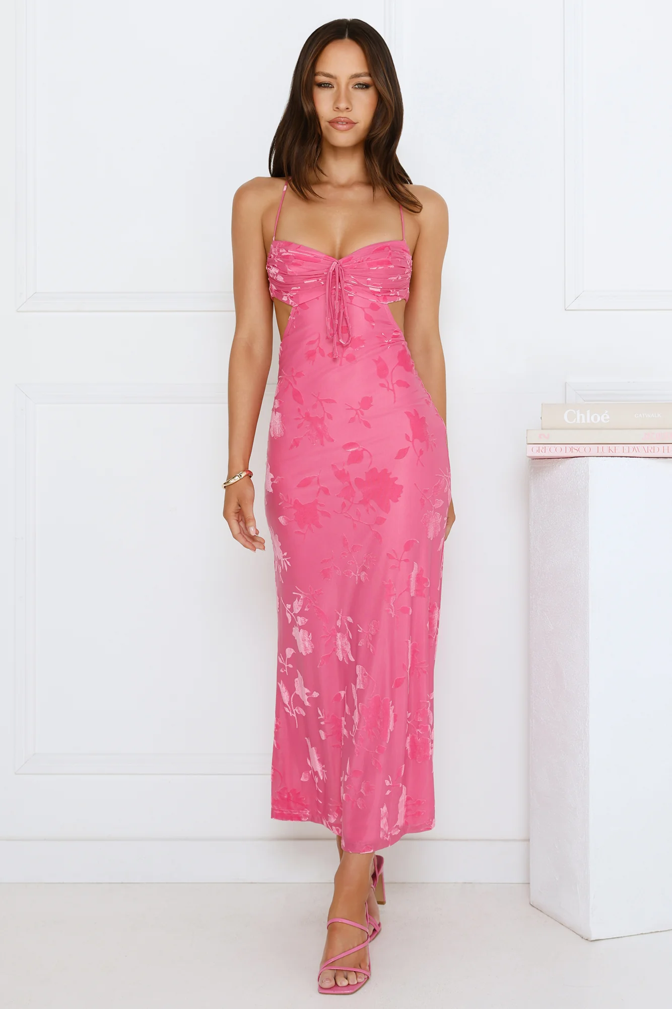 Twirl Into Fun Maxi Dress Pink