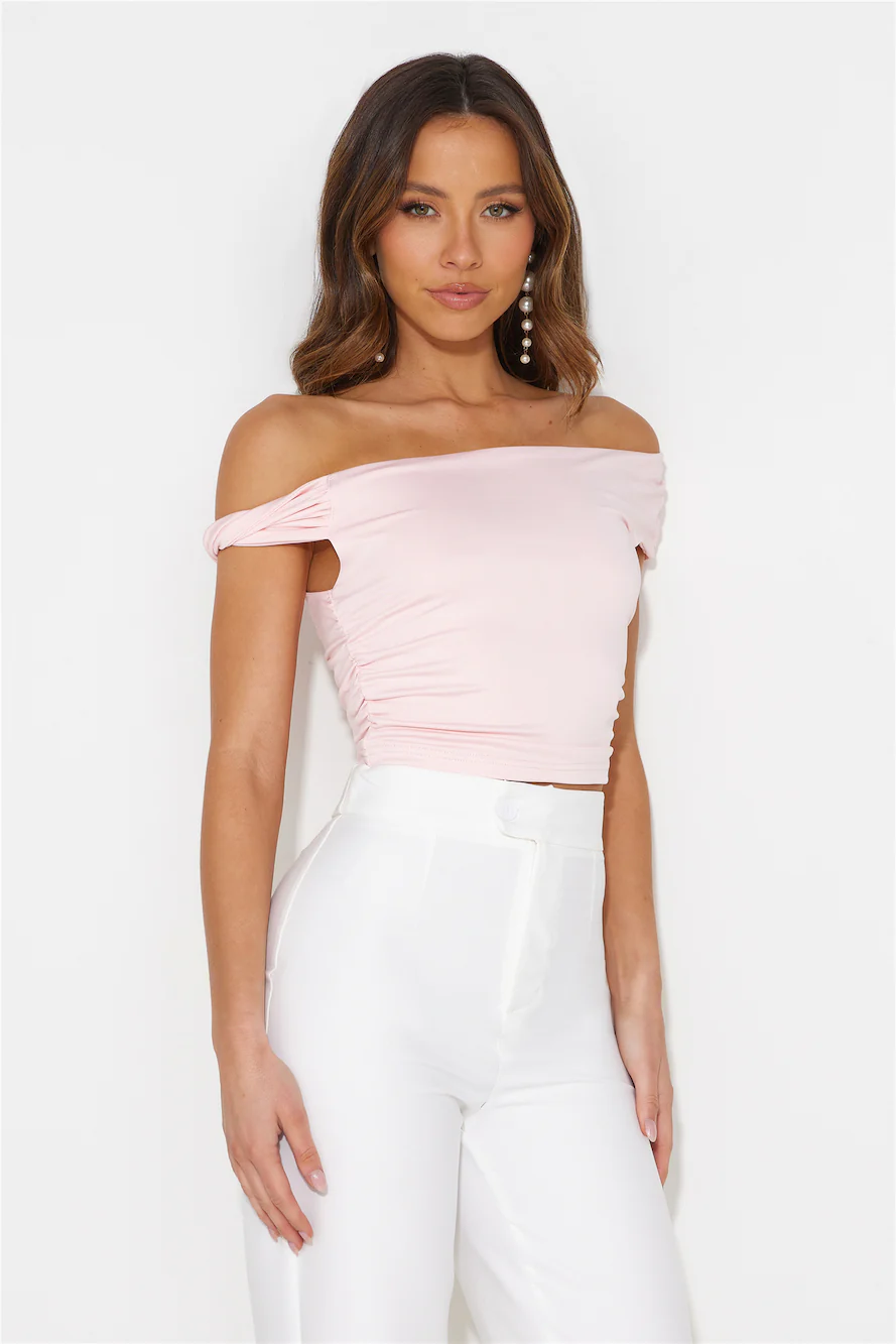 Sweetest Candy Crop Top Pink