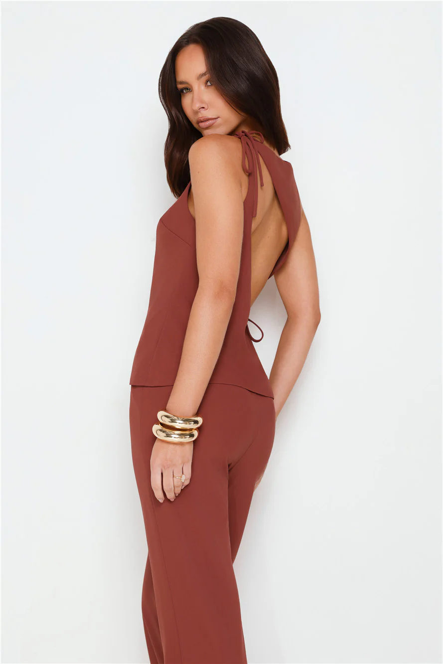 Tailor Theory Top Brown