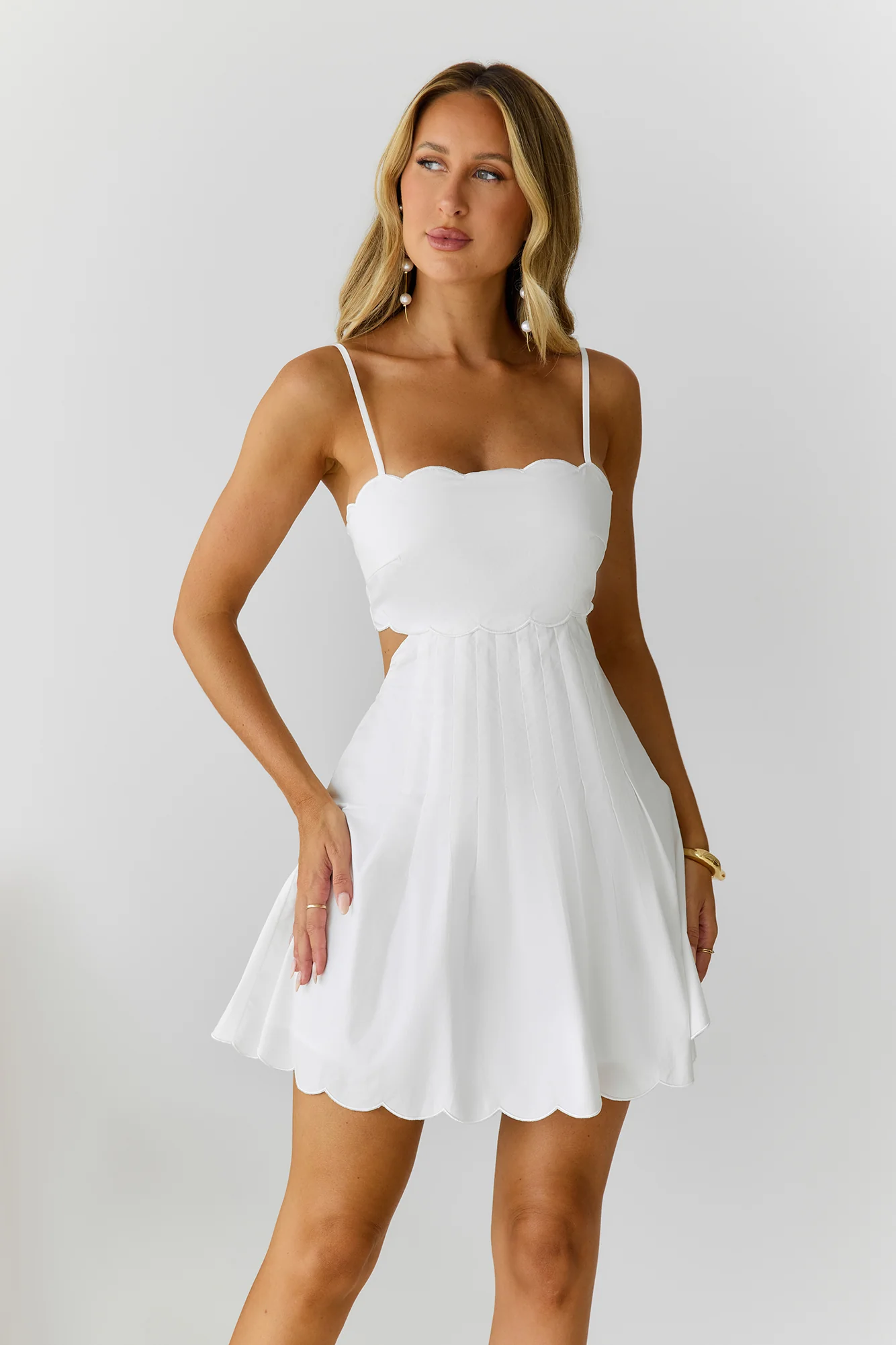 Sunny Daydreams Mini Dress White