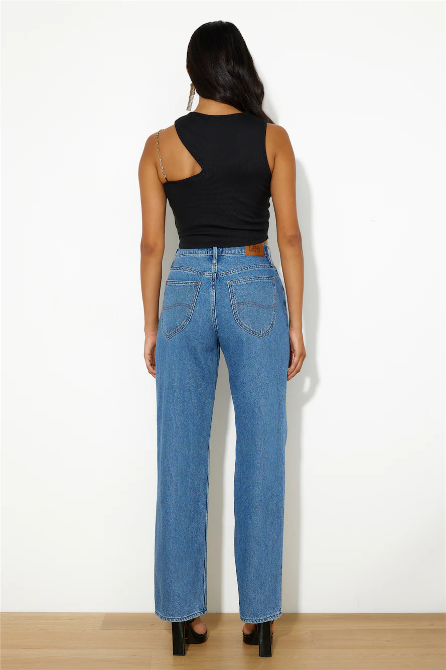 Touch Of Gold Crop Top Black