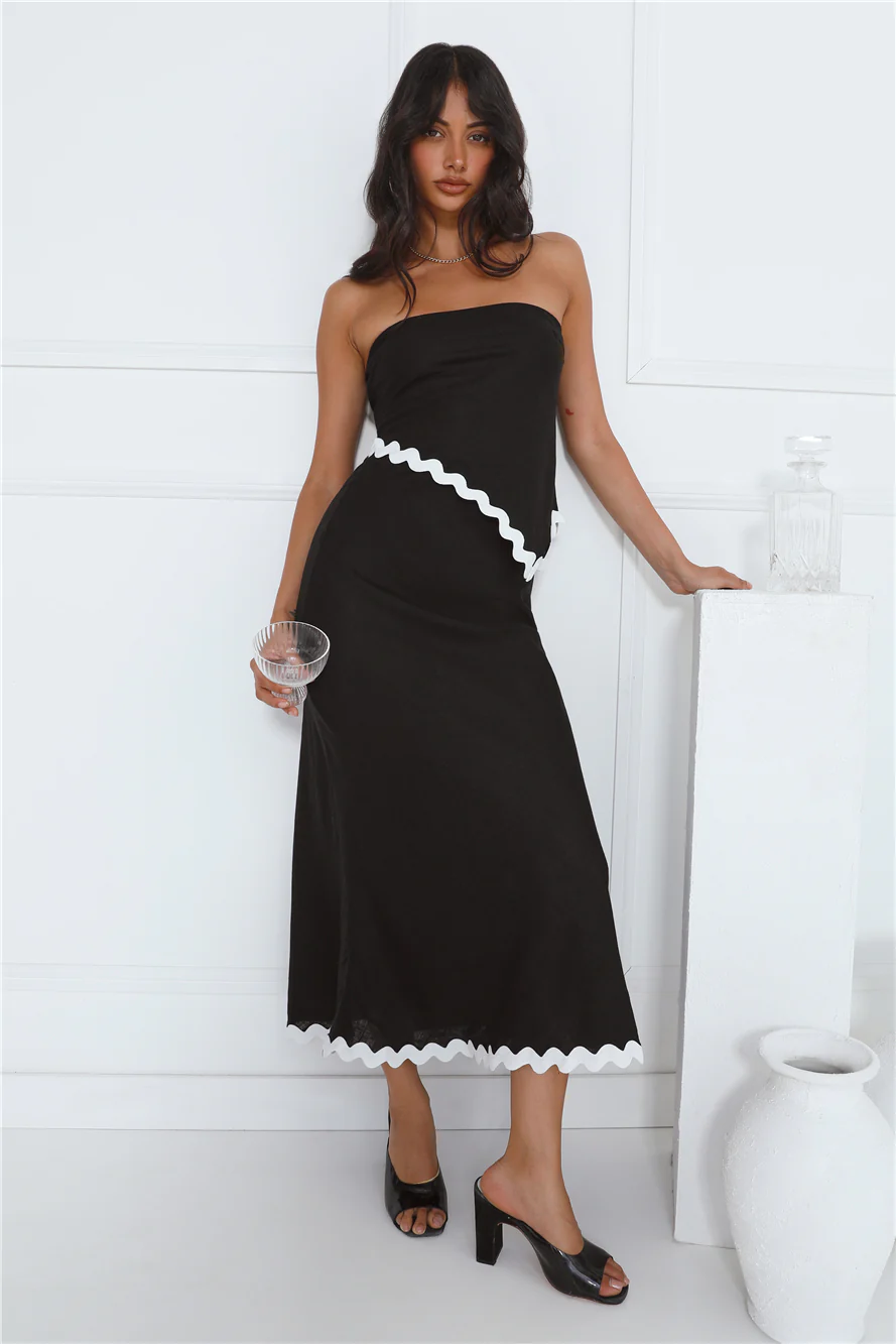Touch Of Sass Maxi Skirt Black