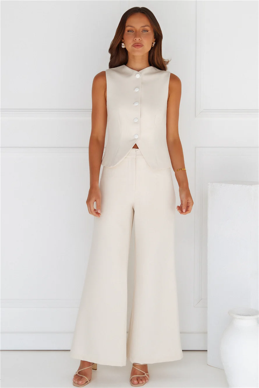 Tailored 'Fit Pants Beige