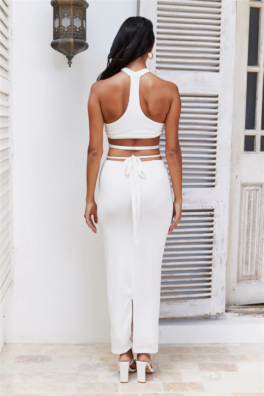 Swinging By Maxi Dress Off White