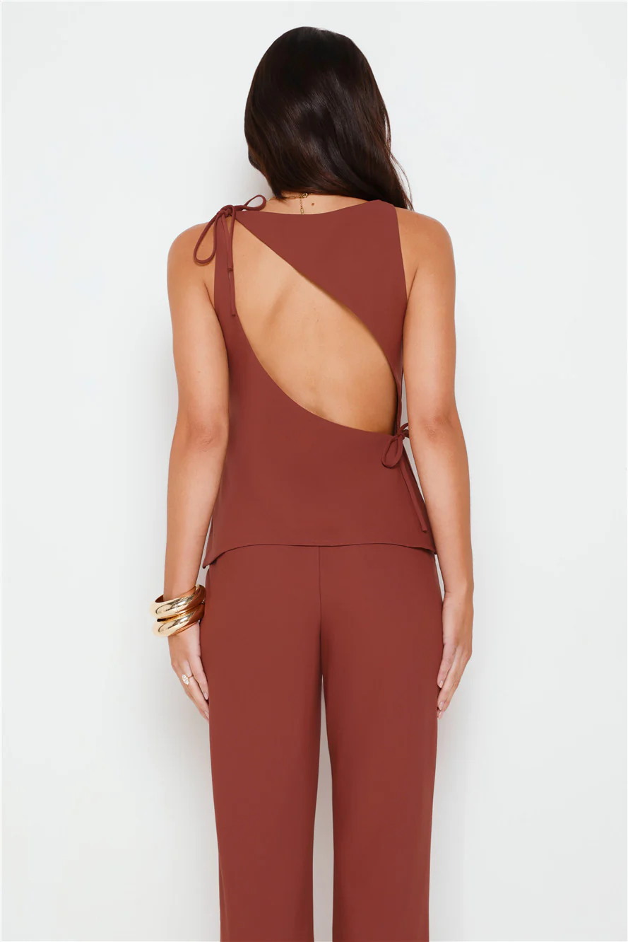 Tailor Theory Top Brown