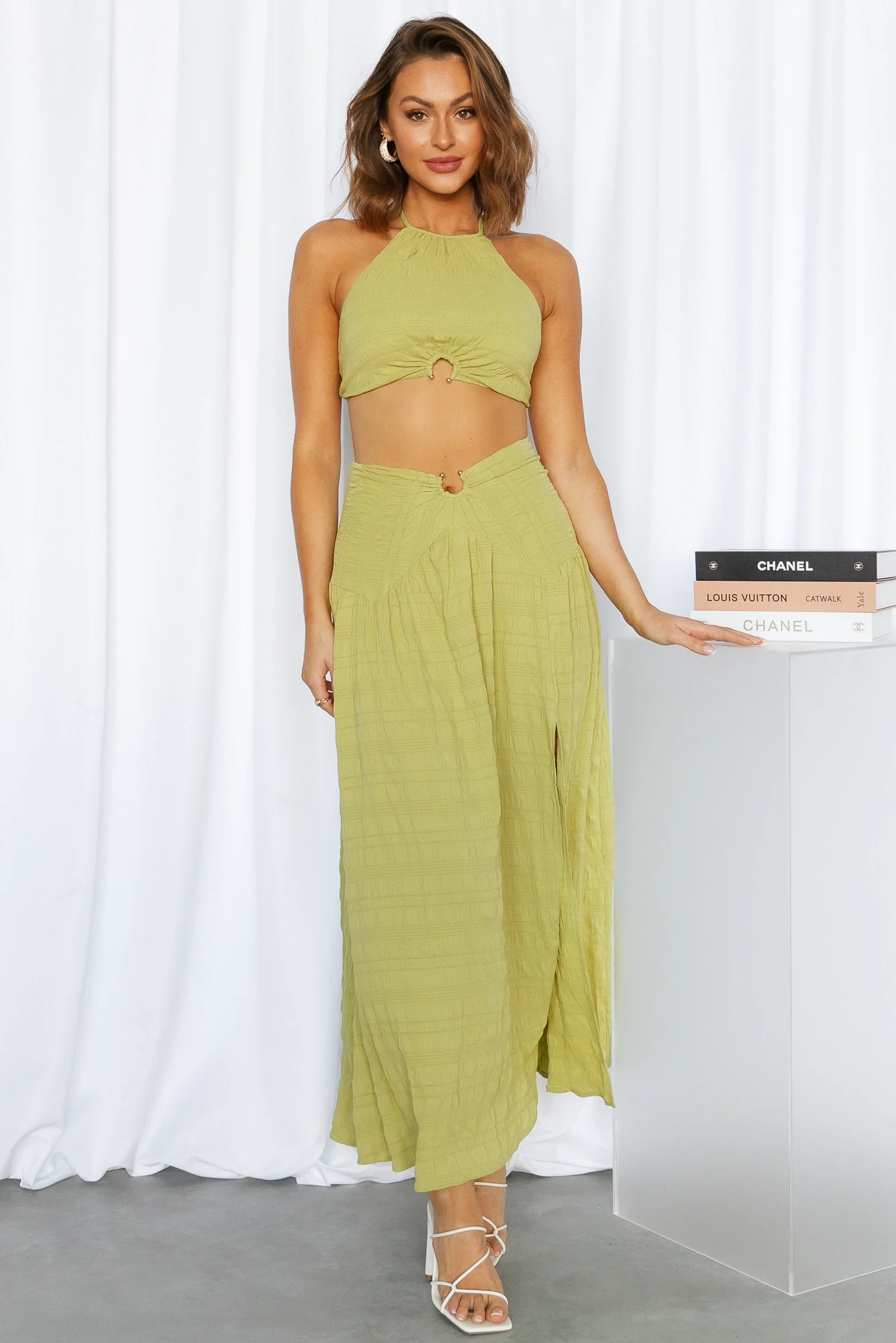 Sunlight Moments Maxi Skirt Olive