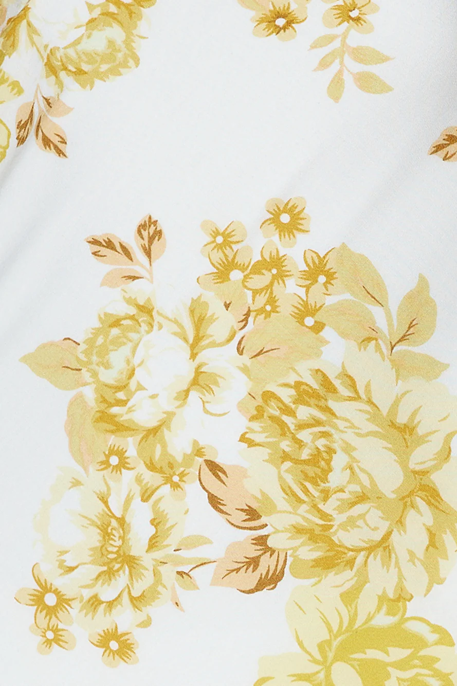 Sweetest Face Satin Maxi Dress Yellow