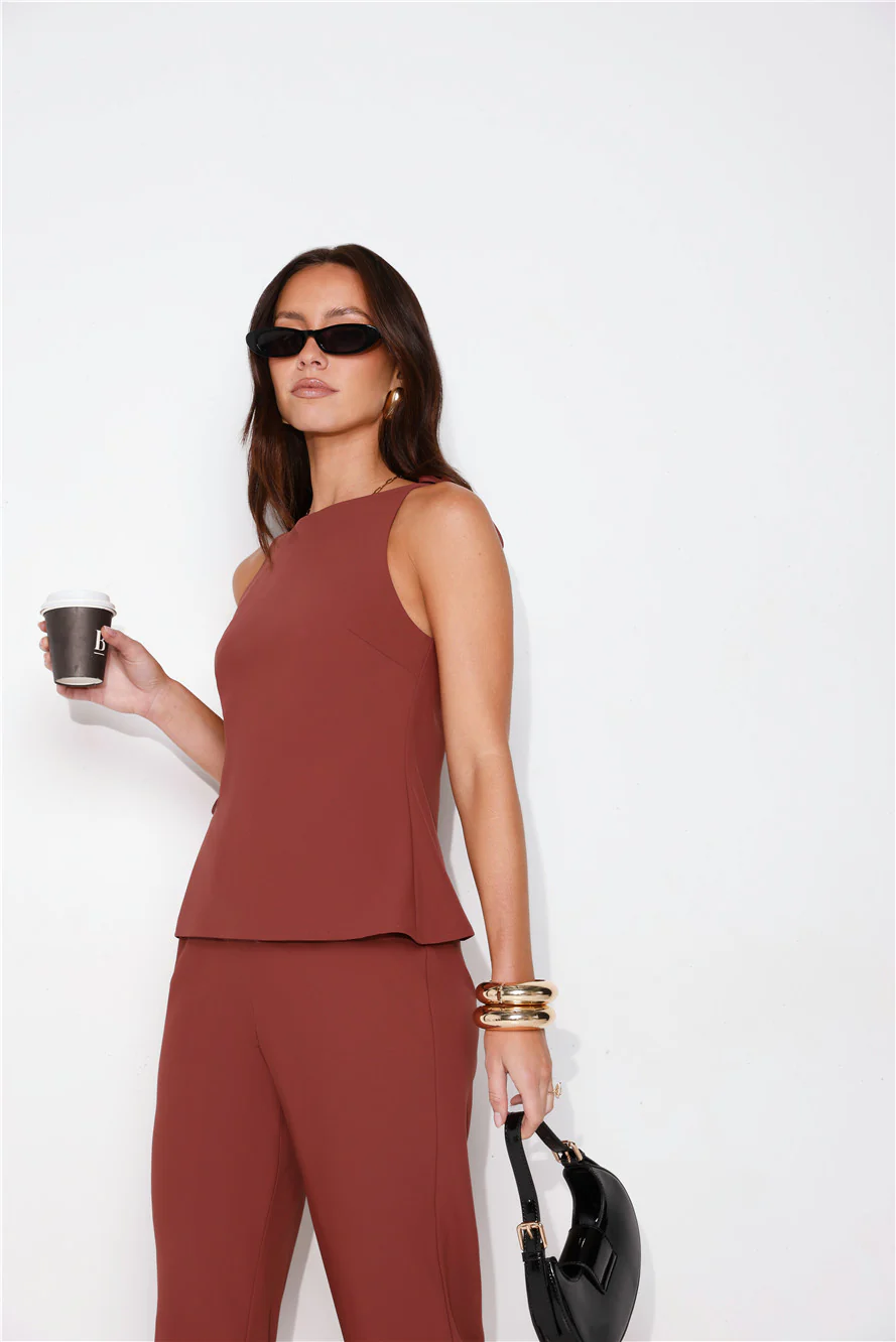 Tailor Theory Top Brown