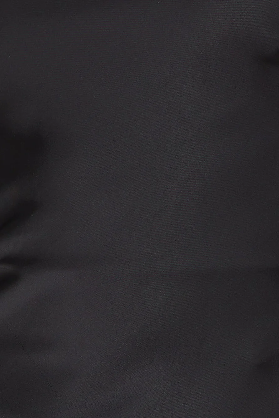 Twilight Setting Satin Midi Dress Black