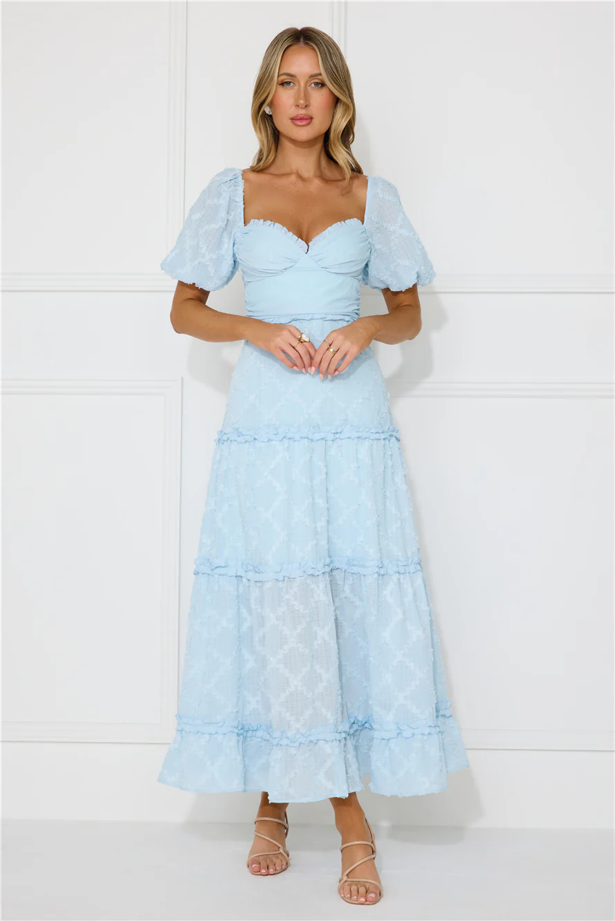 Show My Love Maxi Dress Blue