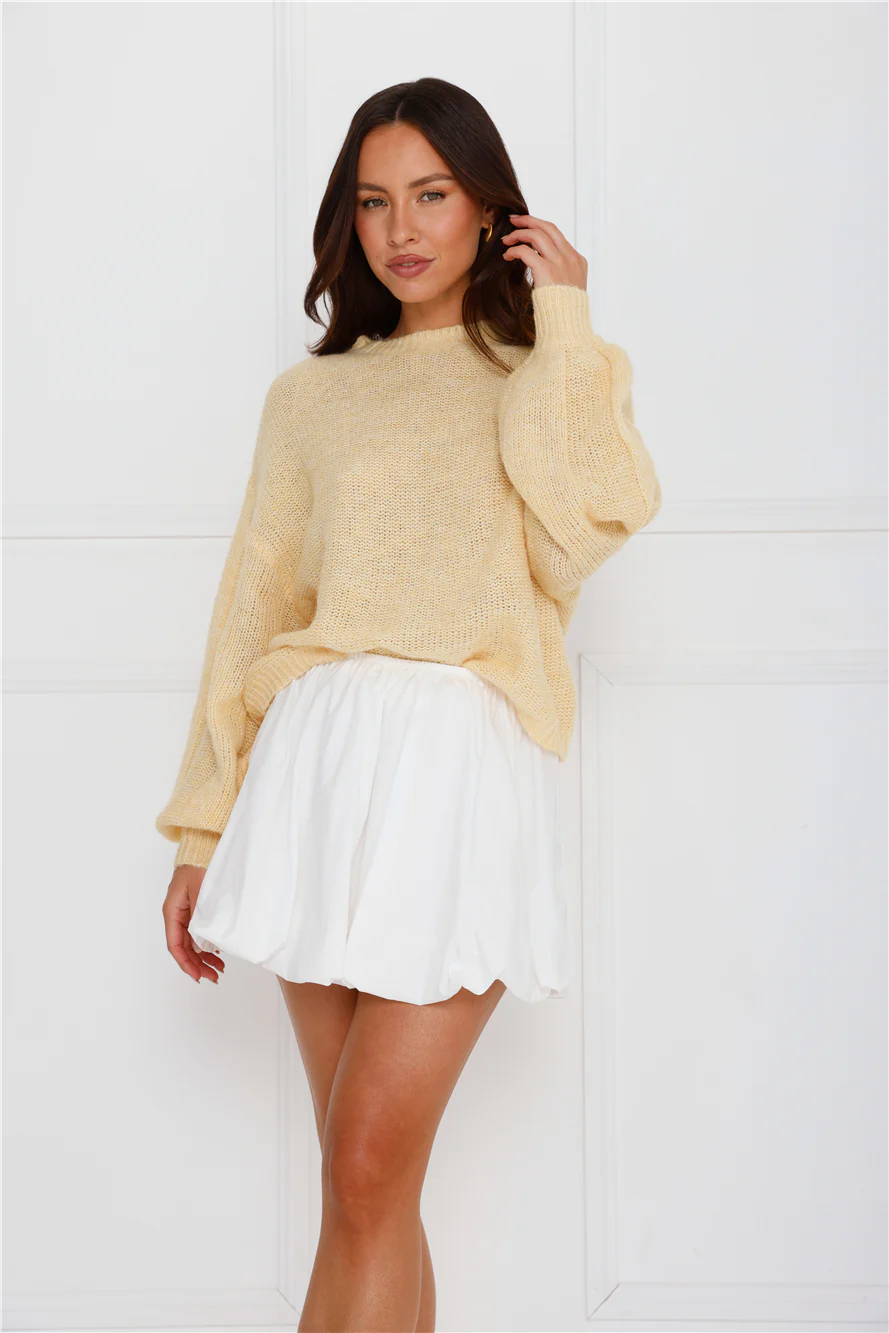 Sweater Weather Knit Yellow
