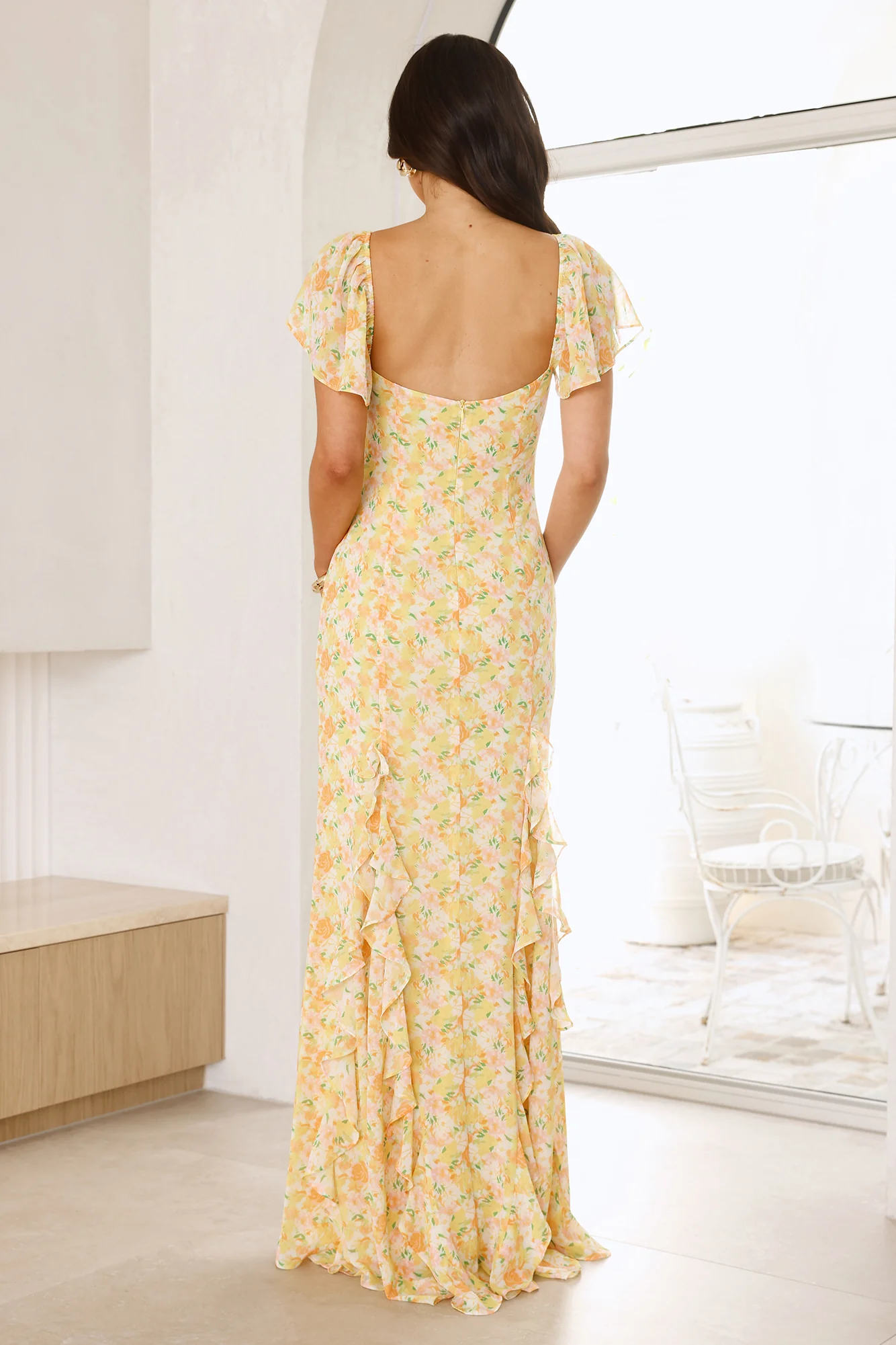 Sunset Serenity Maxi Dress Yellow