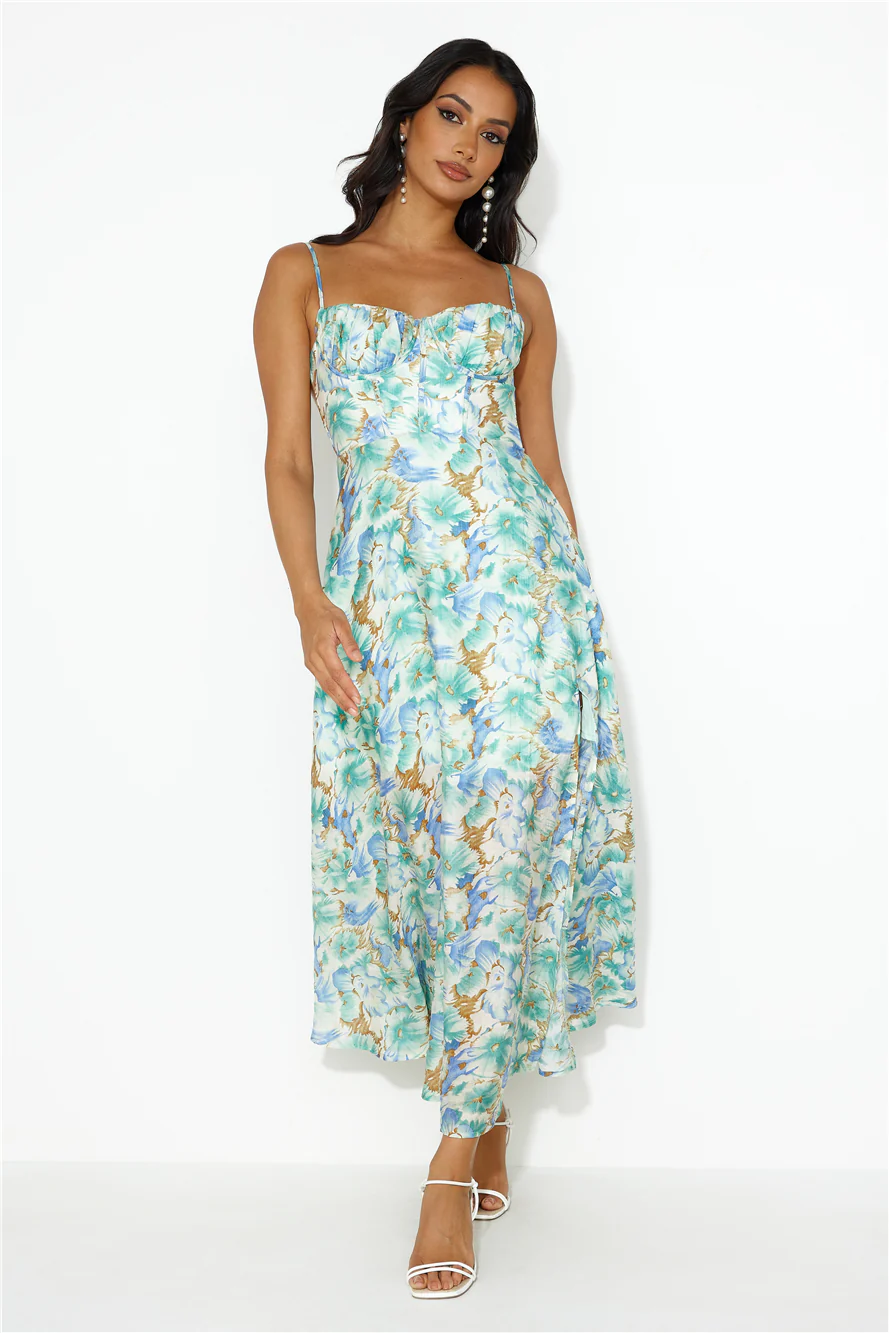 Surround Me Maxi Dress Green