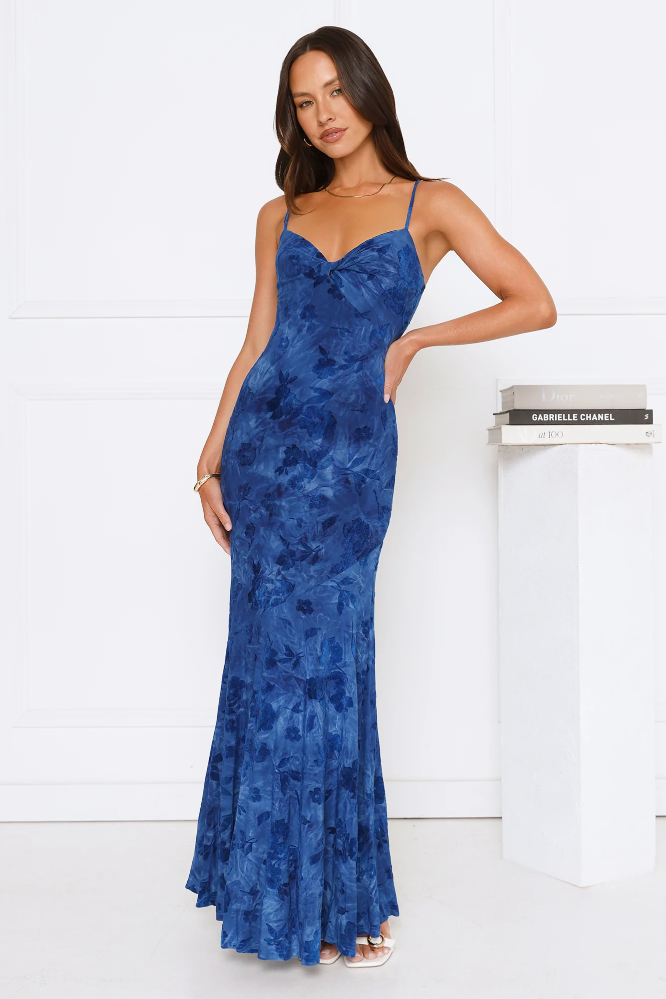 She’s A Wildflower Maxi Dress Blue