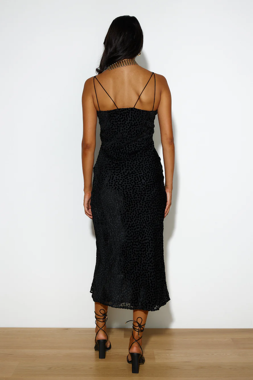 Textured Feels Maxi Dress Black